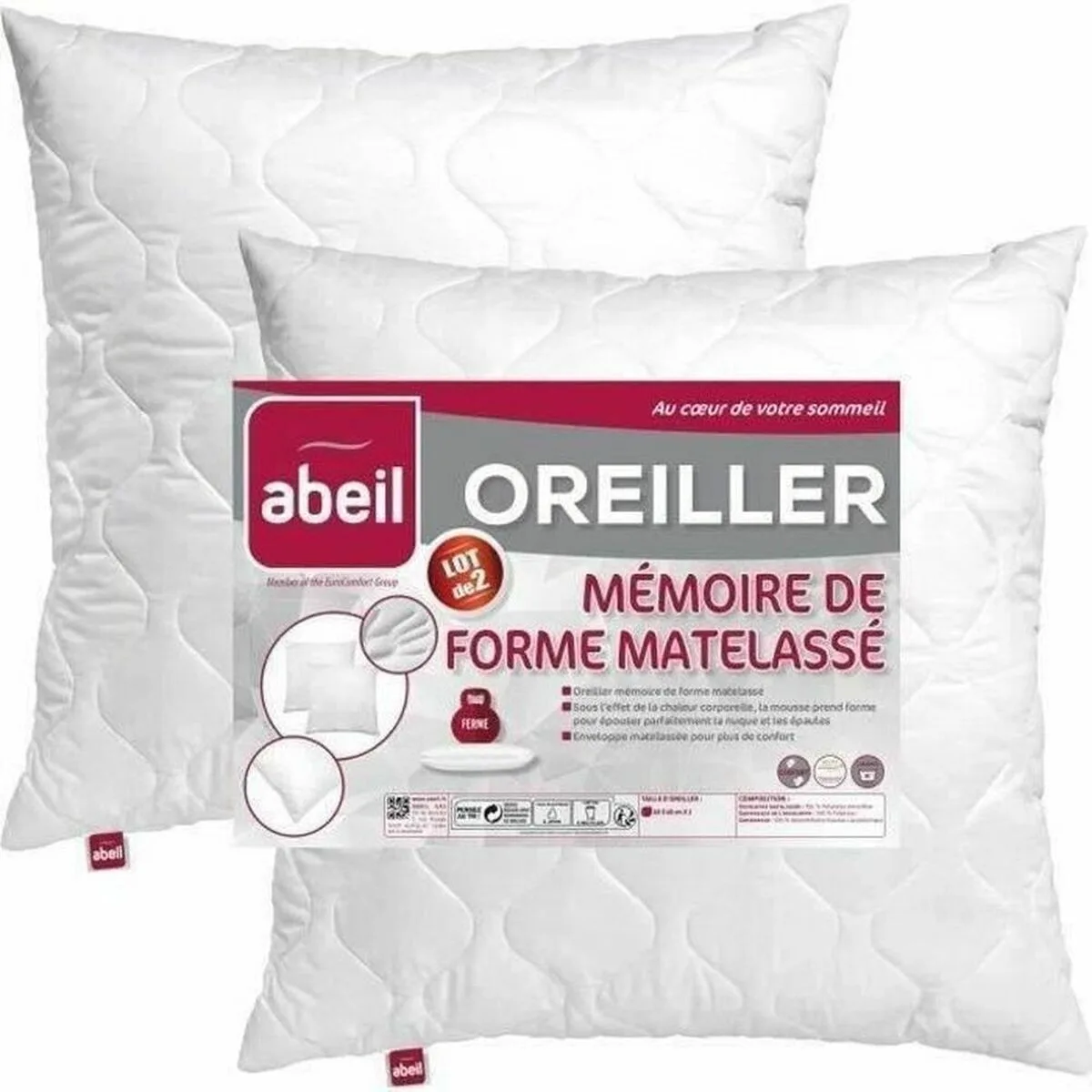 Oreiller abeil memory blanc 60 x 60 cm s710528926. Diaytar a été imaginé pour les acheteurs avisés qui recherchent autant la performance que le design dans leurs produits