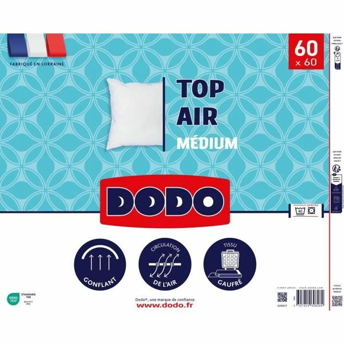 Oreiller dodo medium top air blanc 60 x 60 cm s7100343358. Diaytar, c'est la promesse de trouver ce produit parfait qui répondra à un besoin précis tout en étant un objet de désir