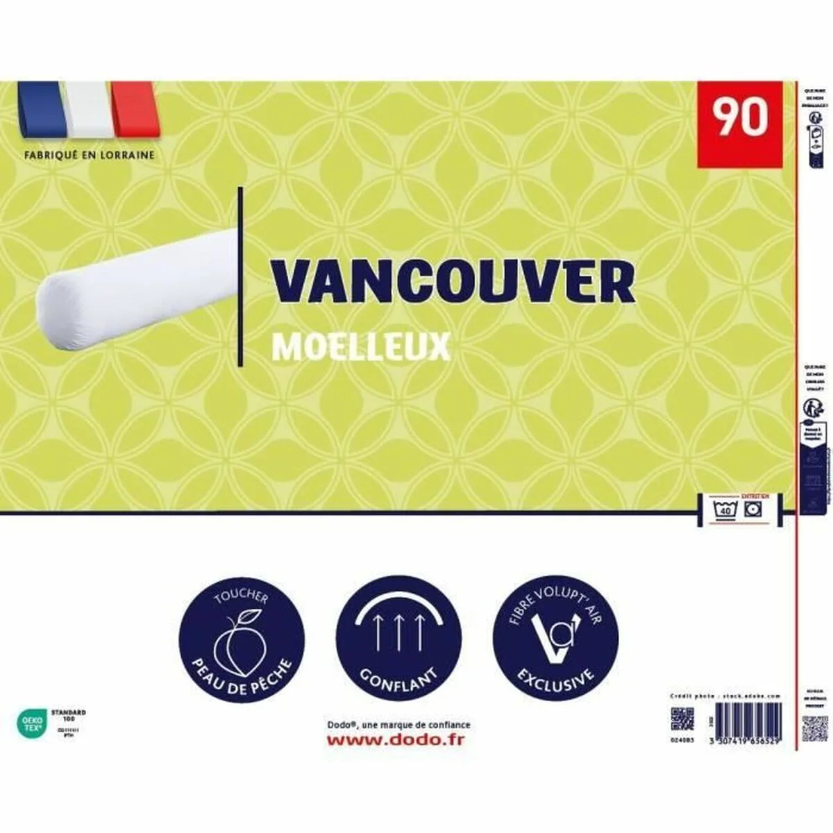 Oreiller dodo vancouver blanc 90 cm s719208187. Avec Diaytar, redécouvrez le plaisir de l'achat en ligne grâce à une approche humaine des produits et de la curation