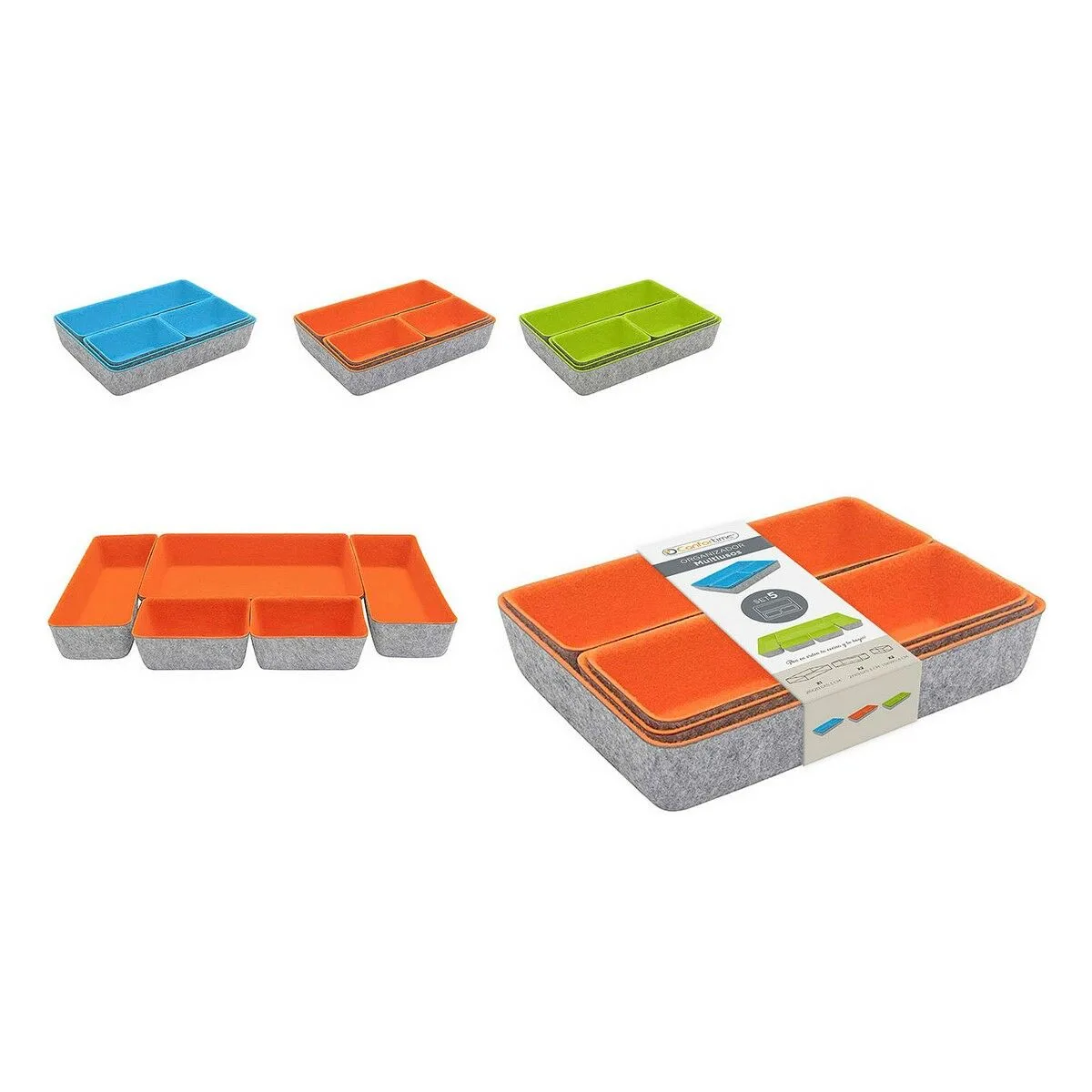 Organiseur de tiroirs confortime feutre 27 5 x 20 x 5 3 cm 5 pieces 5 unites s221246629. Diaytar, l'art de mélanger les genres : trouvez l'équipement électronique parfait et l'objet déco qui lui correspondra