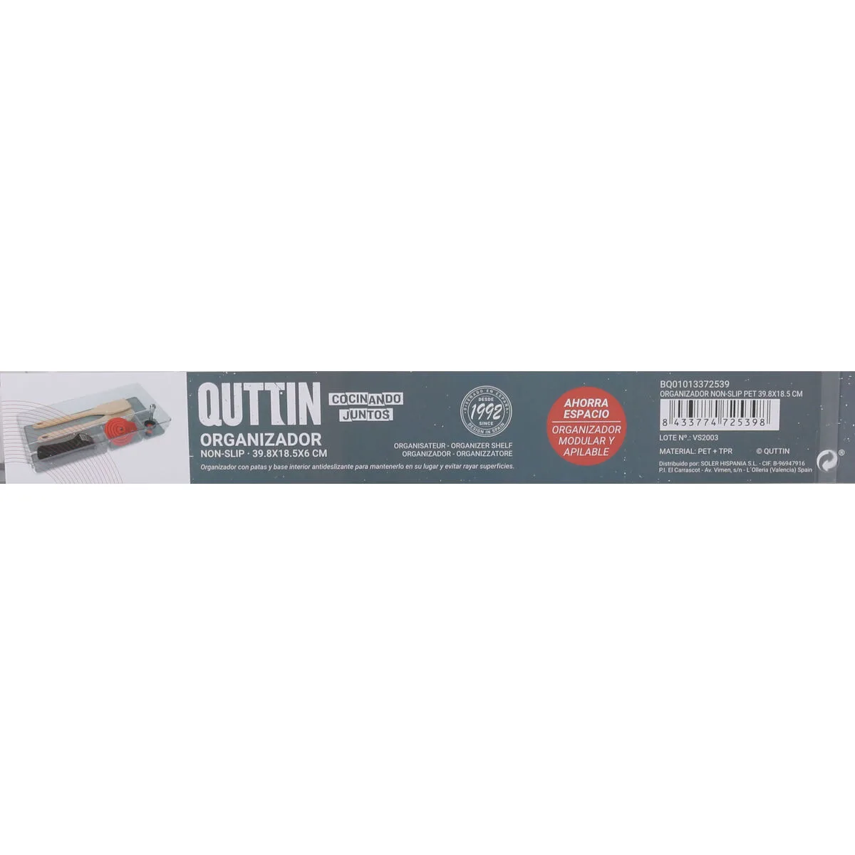 Organiseur de tiroirs quttin non slip 39 8 x 18 5 x 6 cm s220983016. Diaytar, c'est la boîte à outils de votre vie idéale. Des produits pour construire, embellir et optimiser votre quotidien.