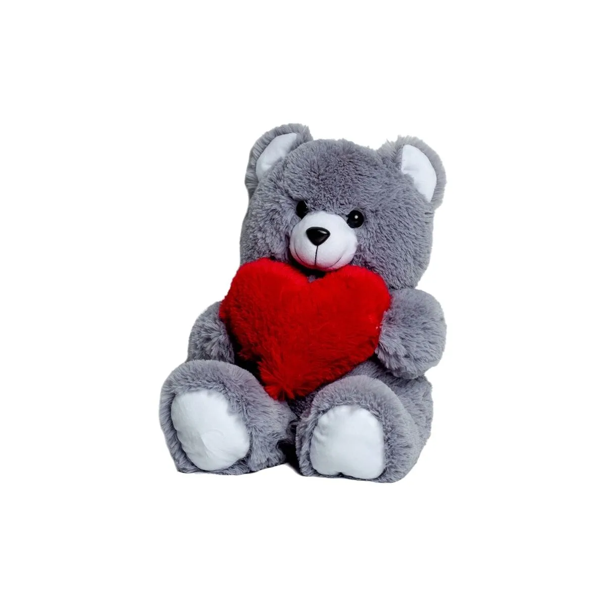 Ours en peluche go gift frank 50 gr gris tissu peluche coeur 50 cm s9110314580. Plongez dans l'univers Diaytar, votre référence pour des produits du quotidien, high-tech et déco, tous porteurs de tendances
