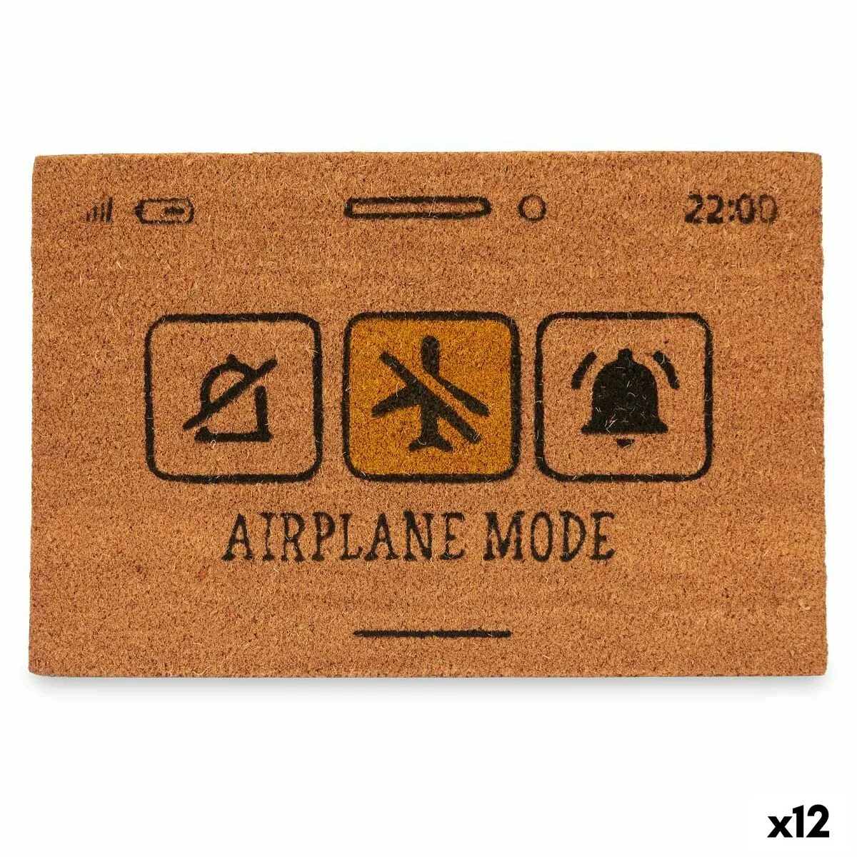 Paillasson airplane mode jaune naturel 60 x 1 x 40 cm 12 unites s363062297. Diaytar vous habille de la tête aux pieds avec goût et raffinement.