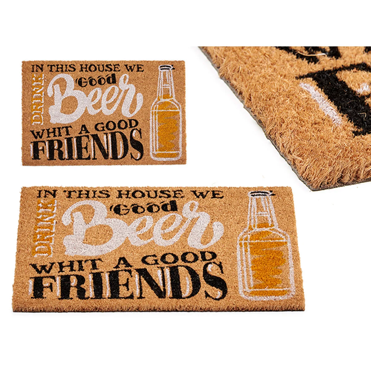 Paillasson beer imprime pvc fibres de coco 60 x 2 x 40 cm 10 unites s363260439. Diaytar a été pensé pour les multitâches, les exigeants, les pressés, les rêveurs... En somme, pour vous.