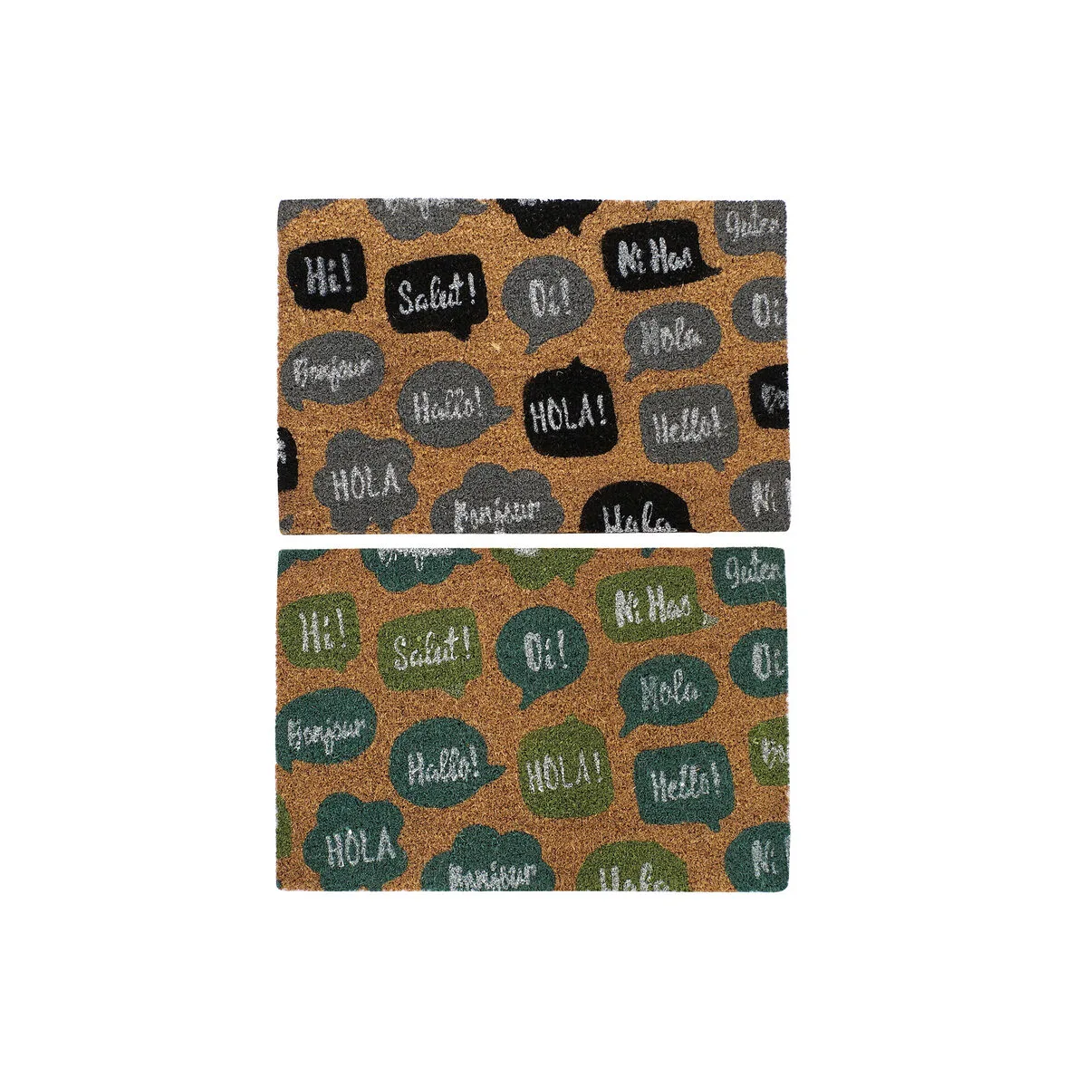 Paillasson dkd home decor noir gris marron caoutchouc menthe 2 unites fibres de coco 60 x 40 x 1 5 cm s303028596. Diaytar, c'est la vitrine ultime des produits qui comptent vraiment, ceux qui simplifient et embellissent existant.