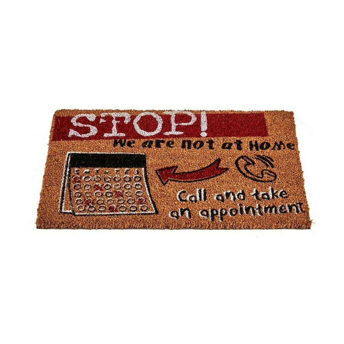 Paillasson stop noir rouge naturel fibres de coco 40 x 1 5 x 60 cm 12 unites s362575752. La qualité Diaytar : un engagement, une promesse, une satisfaction garantie.