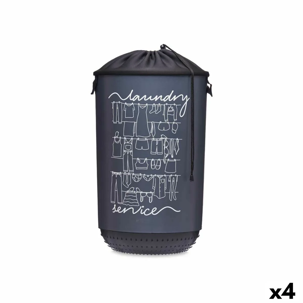 Panier a linge kipit laundry sevice bleu fonce plastique 40 l 34 x 52 5 x 34 cm 4 unites s362667037. Chez Diaytar, chaque détail compte pour votre satisfaction totale.