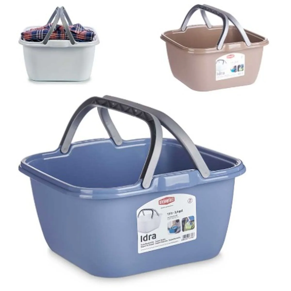 Panier a linge stefanplast pr129v plastique 13 l 36 x 18 x 34 5 cm avec des poignees 48 unites s362784067. Diaytar réinvente votre quotidien avec des objets déco pleins de charme.