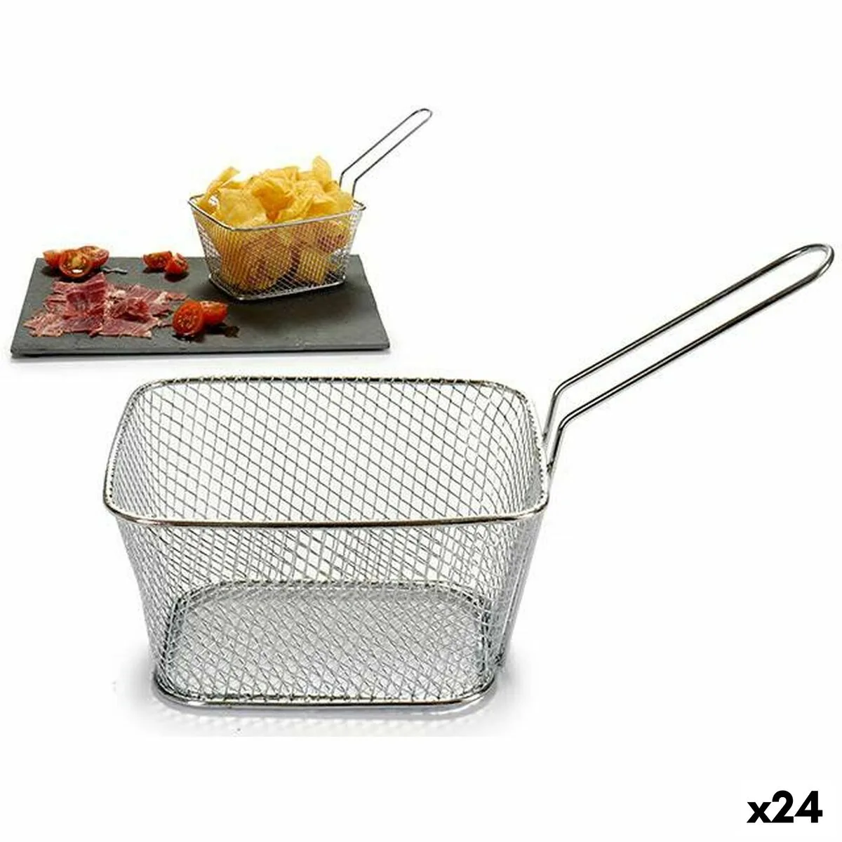 Panier de presentation aperitif kinvara 50687 argente fer 24 x 13 x 11 cm 24 unites s362384240. Diaytar, c'est l'art de la sérendipité appliqué au e-commerce : vous venez pour une chose, vous repartez avec l'objet de vos rêves.