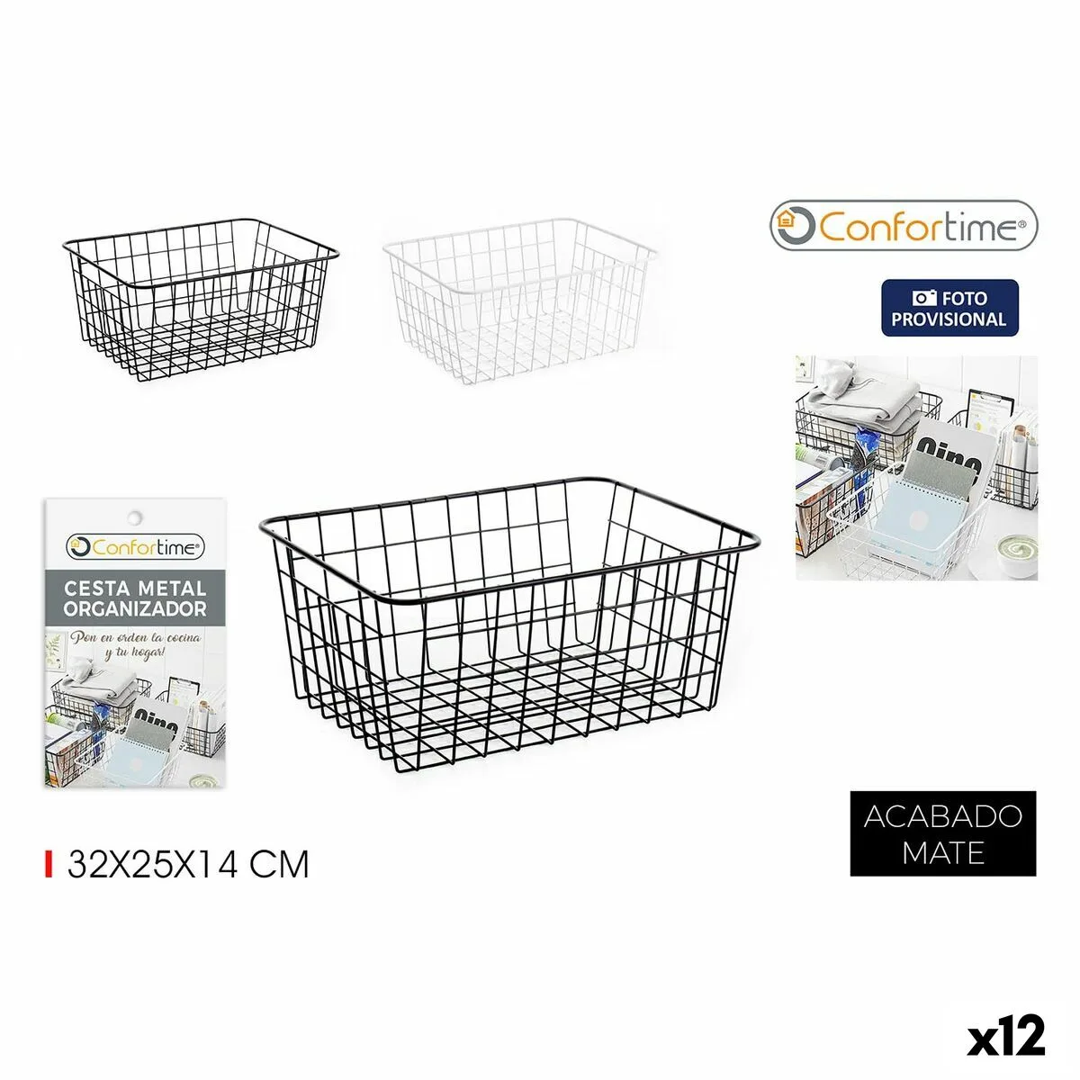 Panier multi usages confortime 32 x 25 x 14 cm 12 unites s223093563. Bienvenue dans la famille Diaytar. Ici, on ne parle pas de clients, mais de co-créateurs d'un quotidien meilleur.