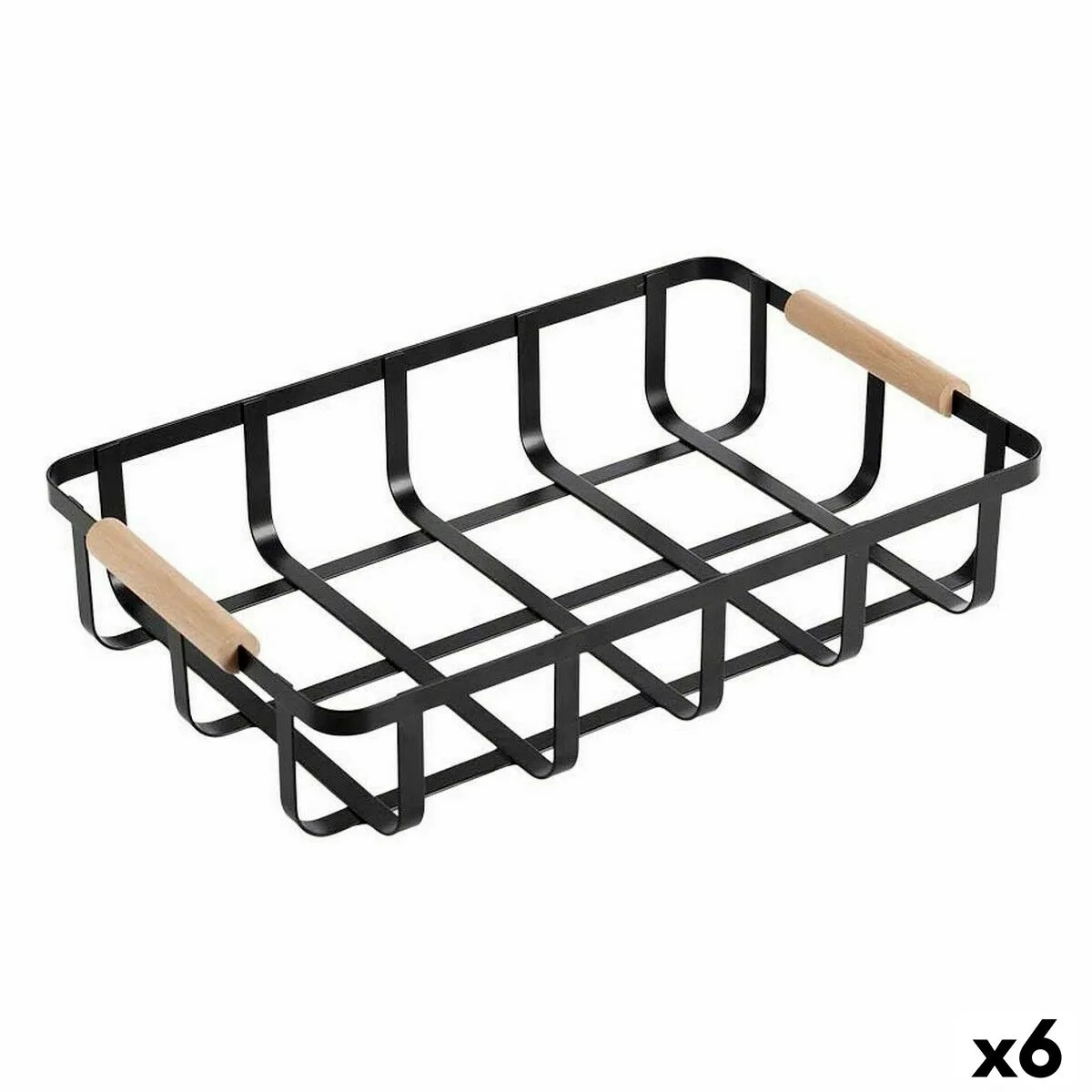 Panier multi usages confortime noir 36 x 24 3 x 8 cm 6 unites s223110732. Diaytar Home : Créez l'atmosphère parfaite dans chaque pièce de votre maison.