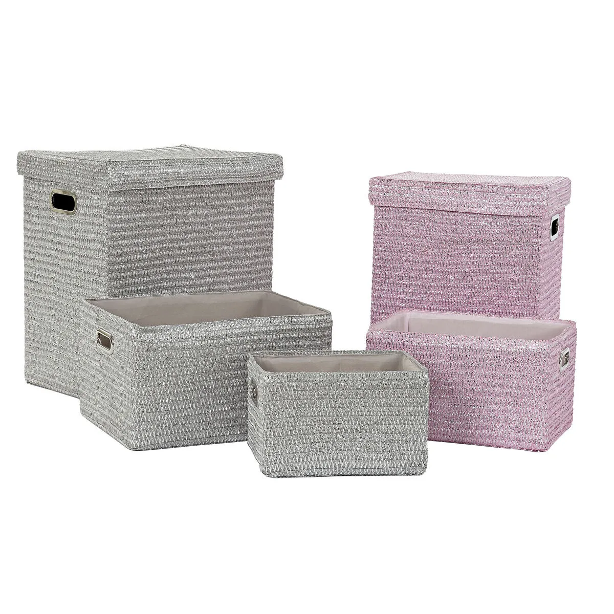 Panier multi usages dkd home decor rose argente polypropylene 44 x 36 x 50 cm 4 kg 5 pieces s301864976. Bienvenue dans le futur du shopping. Diaytar utilise la data pour anticiper vos besoins, mais garde la magie de la surprise.