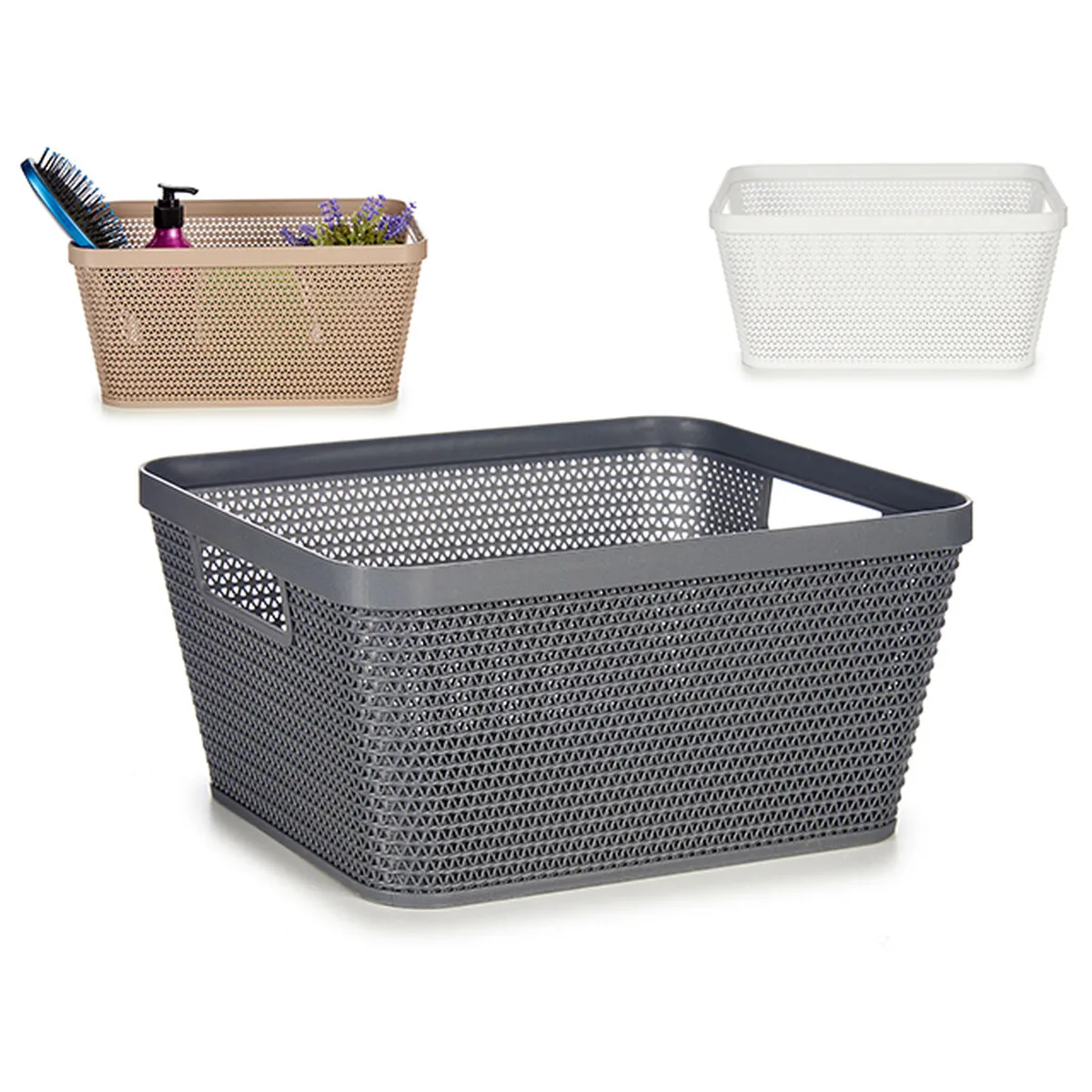 Panier multi usages kipit 4720 blanc beige gris plastique 5 l 29 5 x 13 x 23 cm 18 unites s362450888. Notre mission chez Diaytar : démocratiser l'accès aux produits extraordinaires, sans rogner sur le design ou la qualité.