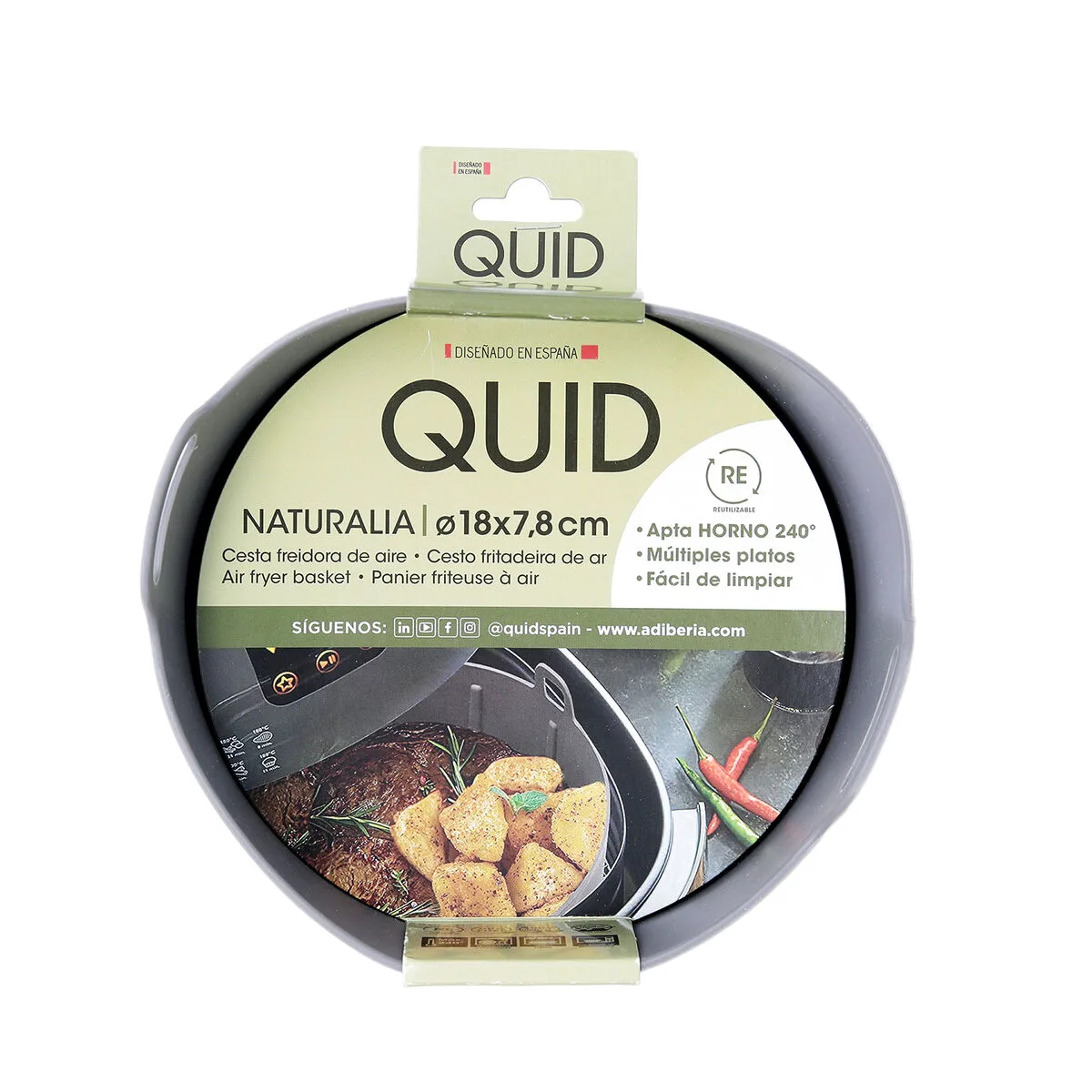 Panier pour friteuse a air quid naturalia silicone 18 x 7 8 cm 12 unites s271109038. Diaytar, c'est l'alchimie parfaite entre la froide efficacité de la tech et la chaleur rassurante des produits de qualité.