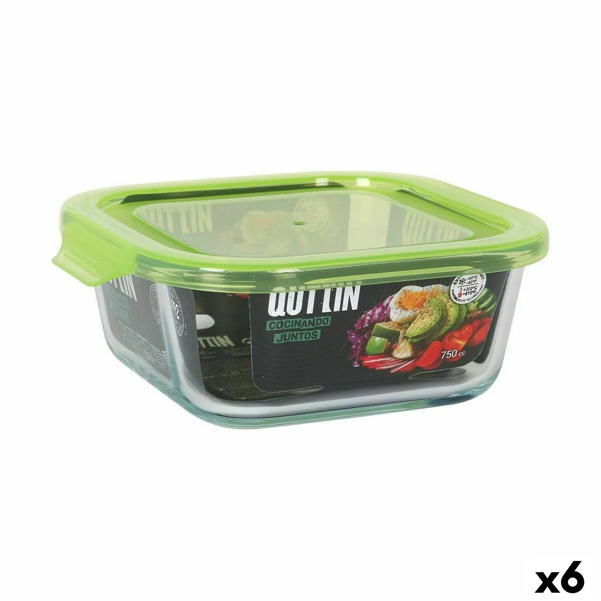 Panier repas carre avec couvercle quttin vert 750 ml 6 unites s223267317. Diaytar anticipe les tendances pour vous offrir le meilleur de la mode.