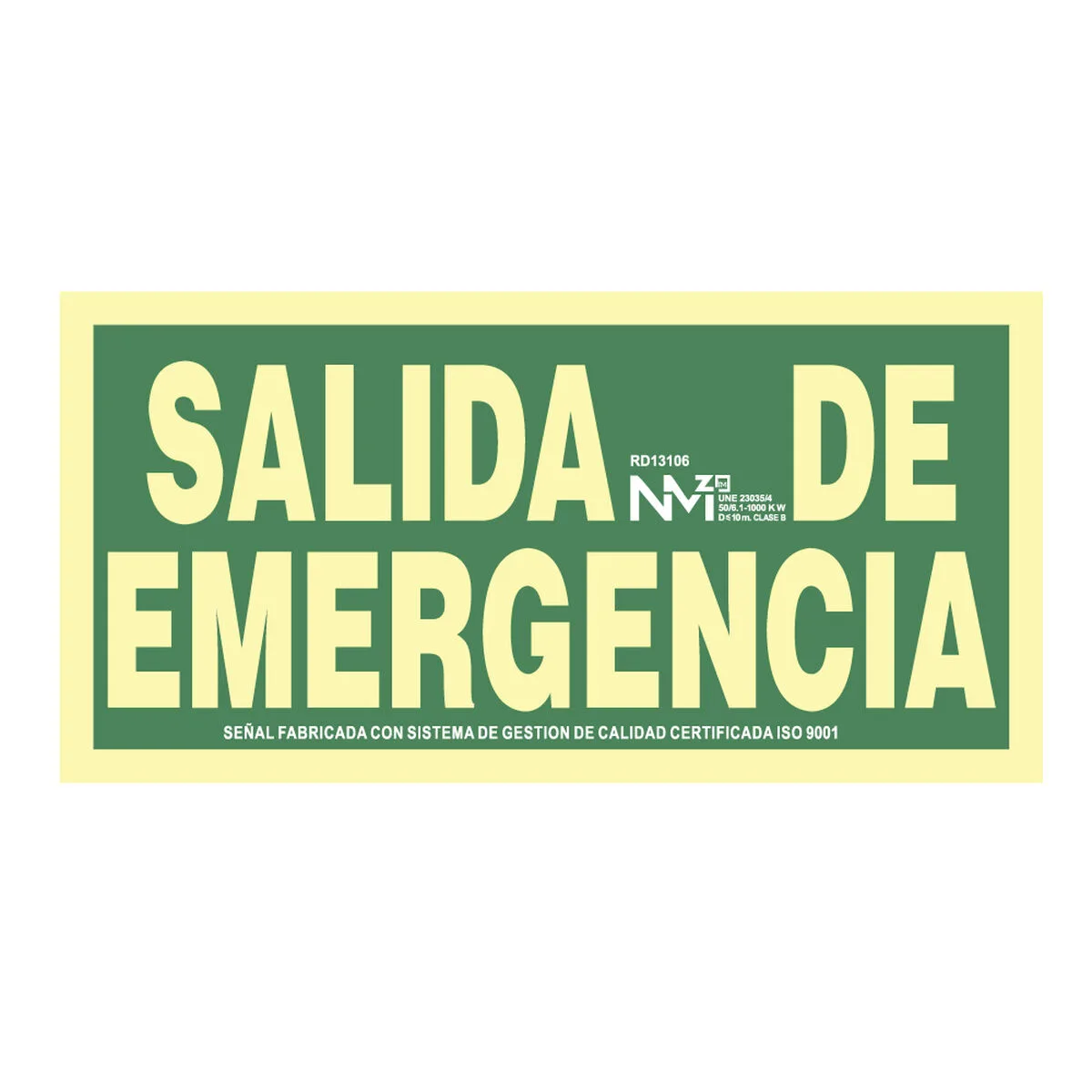 Panneau normaluz salida de emergencia pvc 30 x 15 cm s790751523. Avec Diaytar, profitez d'une sélection généraliste qui a du caractère et qui reflète les aspirations de notre époque