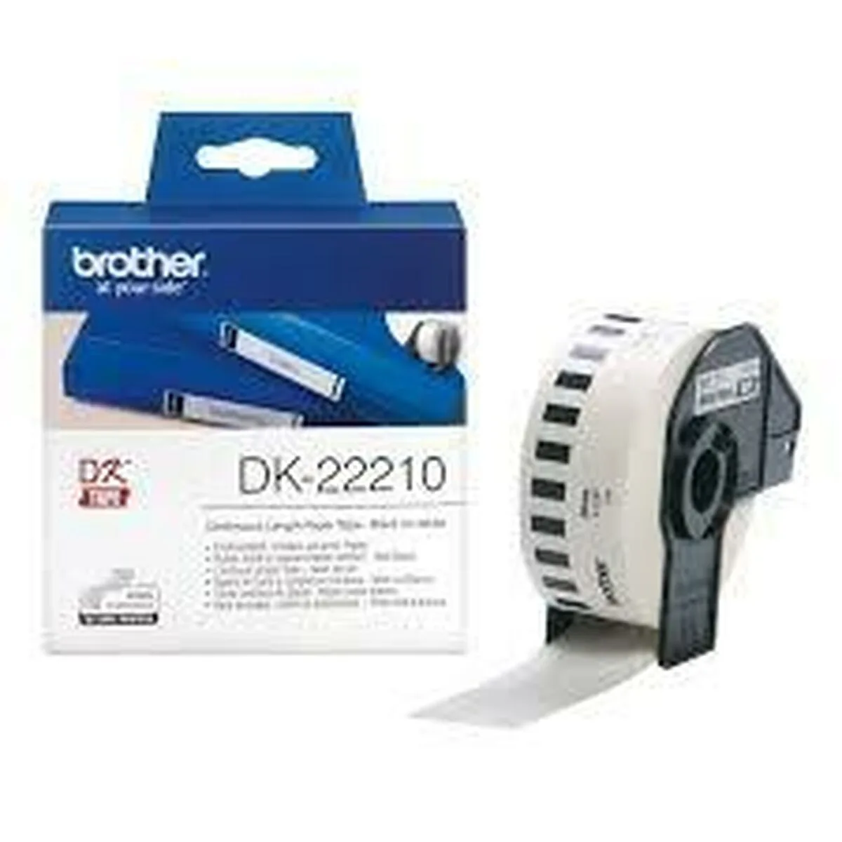Papier continu pour imprimantes brother dk 22210 blanc 29 mm x 30 48 m noir noir blanc 3 unites s842750674. L'excellence à portée de clic avec la boutique en ligne Diaytar.