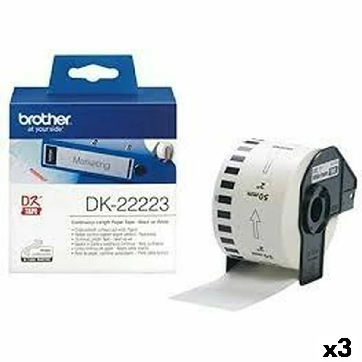 Papier continu pour imprimantes brother dk 22223 blanc 50 mm x 30 48 m noir 3 unites s842835940. Chez Diaytar, nous fusionnons l'utile à l'agréable avec une gamme complète de produits soigneusement choisis pour leur design et leur fonctionnalité