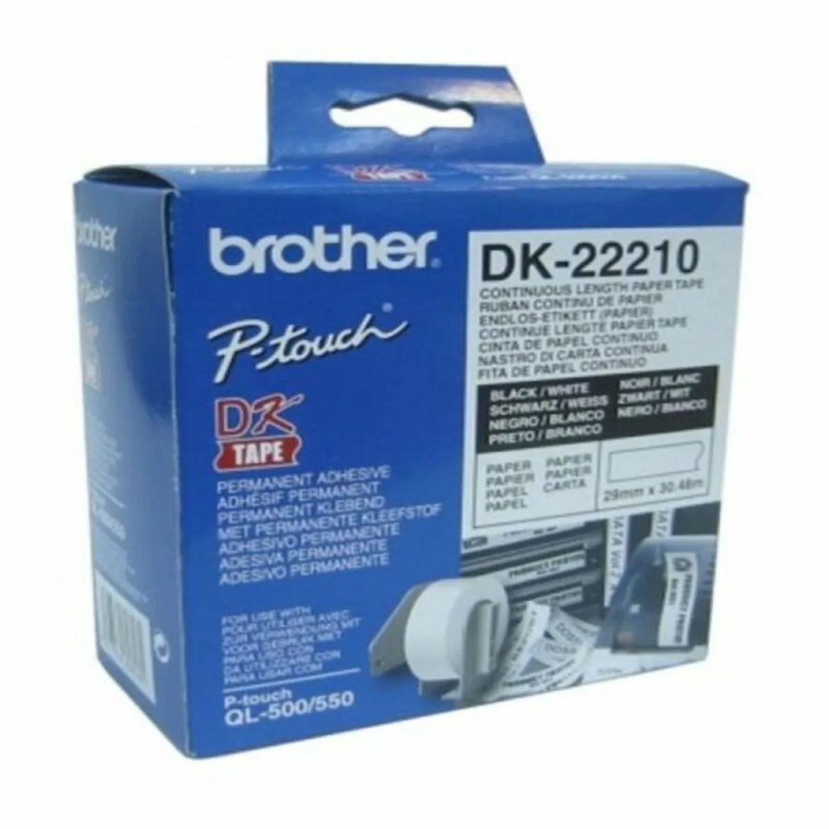Papier continu pour imprimantes brother dk22210 29 x 30 48 mm blanc noir 80 g m2 1 unites s5509982090. Notre raison d'être : vous faire économiser le plus précieux des resources : votre temps. Bienvenue sur Diaytar, les produits triés sur le volet.