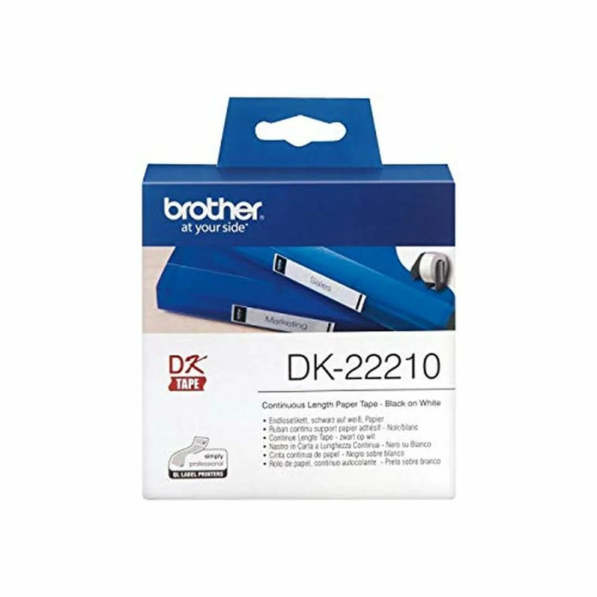 Papier continu pour imprimantes brother dk22210 29 x 30 48 mm blanc noir 80 g m2 1 unites s5509982099. Bienvenue chez Diaytar, où l'élégance rencontre l'innovation avec nos produits électroniques dernier cri et nos créations maison exclusives