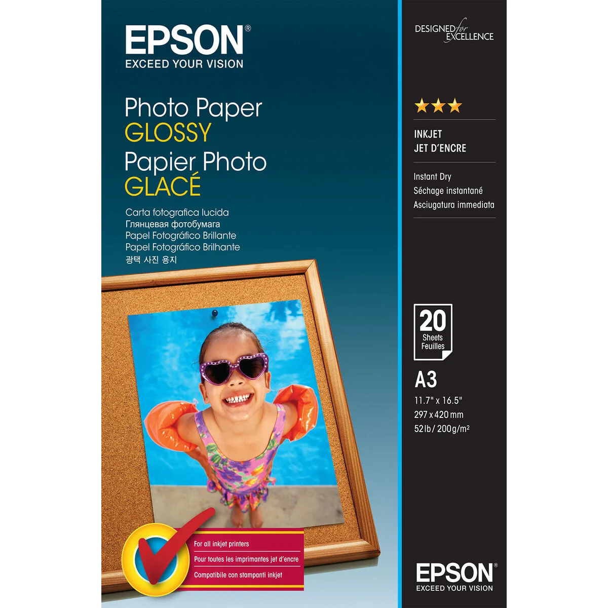 Papier photo glace a3 20 feuilles epson c13s042536 a3 20 volets 1 unite m050767410. Diaytar, c'est le cocktail parfait entre l'esprit start-up et l'expertise d'un grand commerçant généraliste.