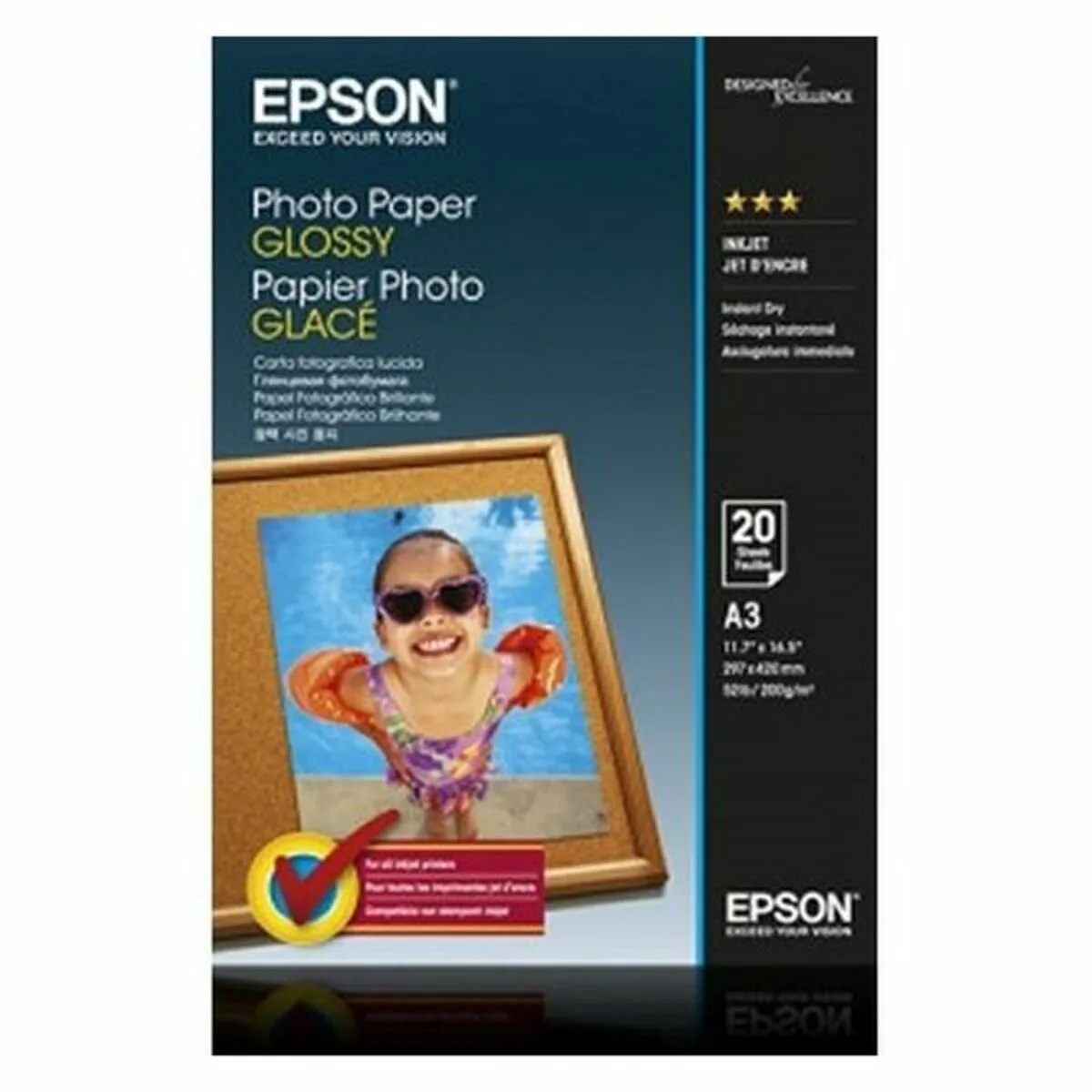 Papier photo glace a3 20 feuilles epson c13s042536 a3 20 volets 1 unite m050767417. Diaytar a foi en une idée simple : les meilleurs produits, qu'ils soient électroniques ou généraux, embellissent le quotidien