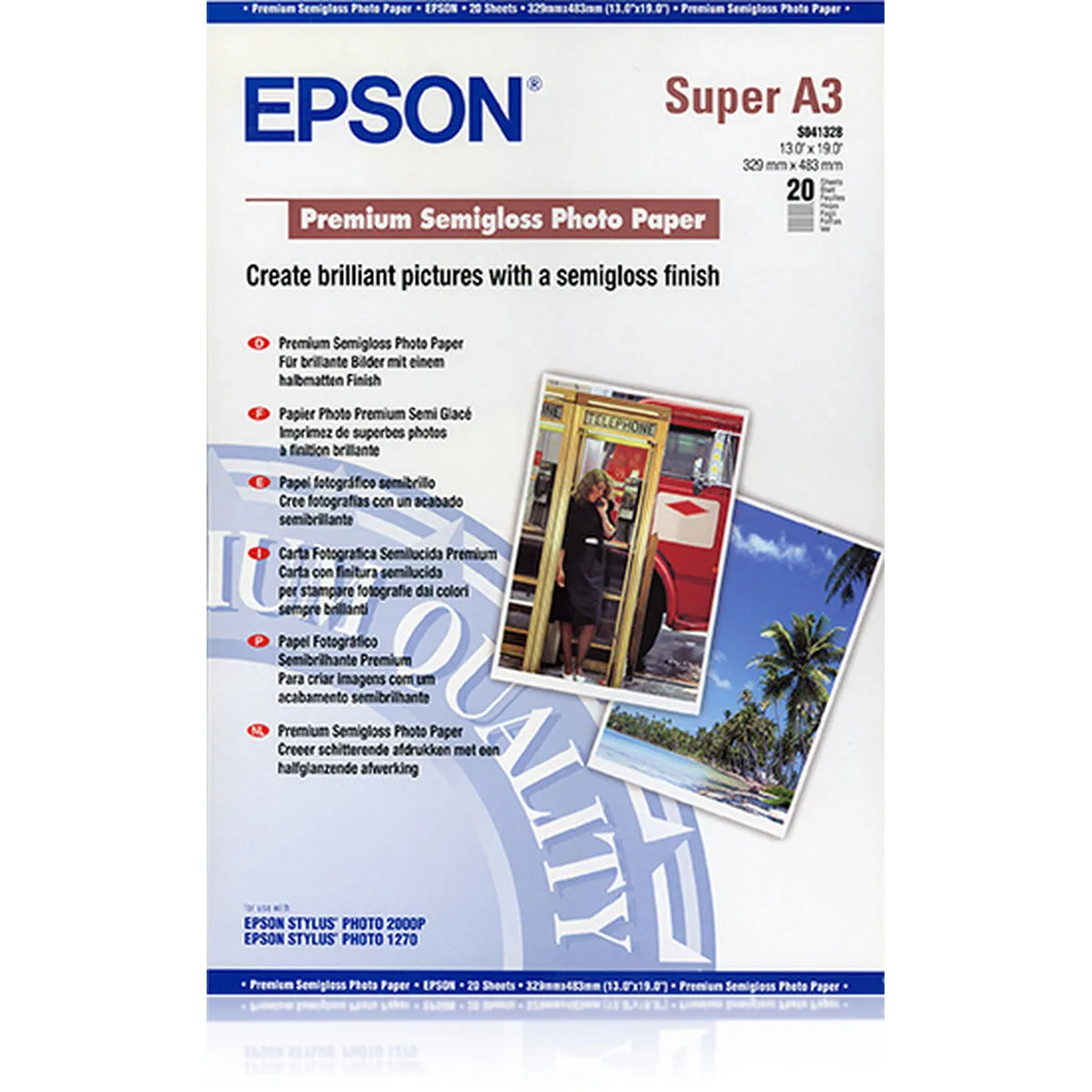 Papier photo glace epson 2357142 a3 20 volets 1 unite m050765512. La chasse aux produits extraordinaires est ouverte. Diaytar vous donne les clés d'un univers shopping infini.