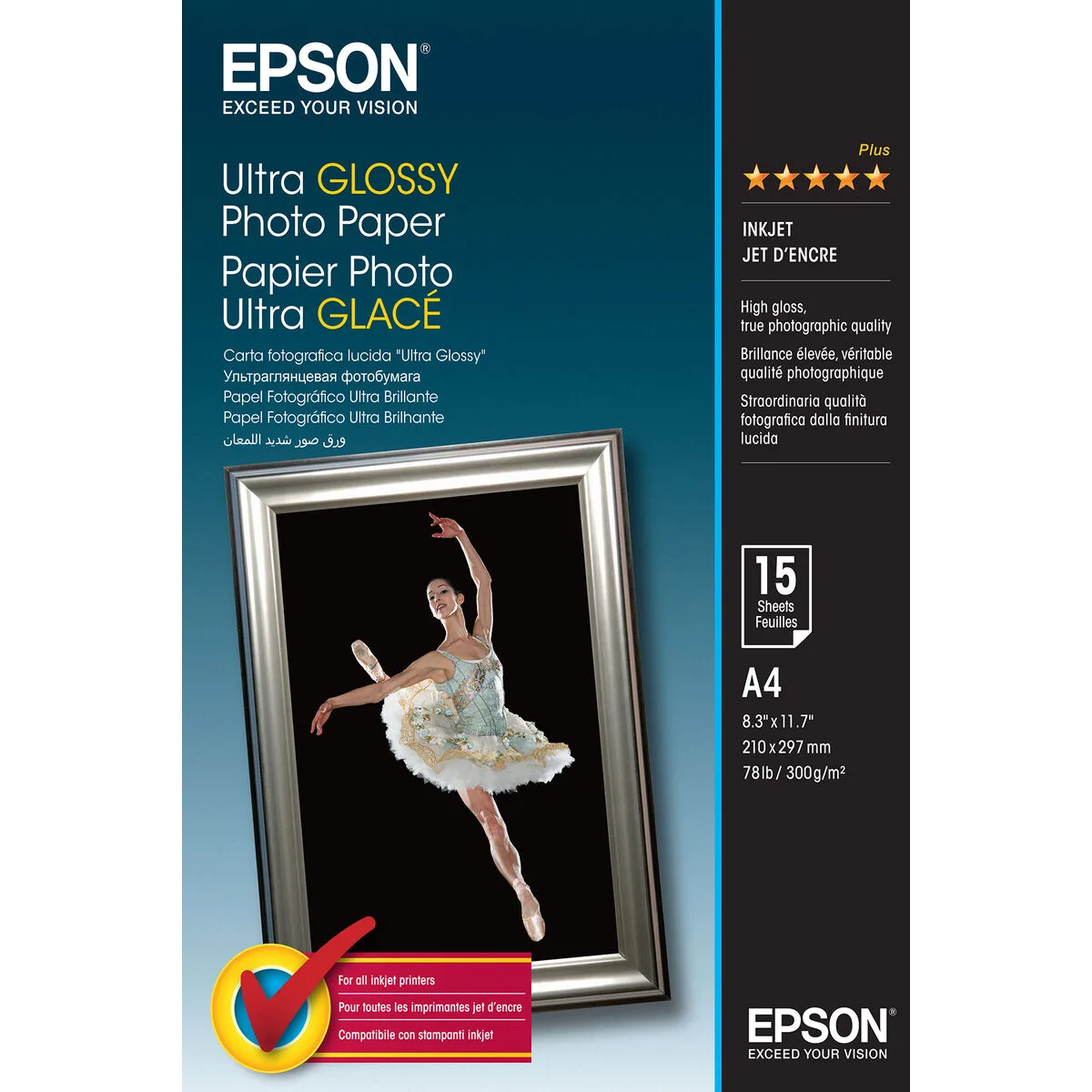 Papier photo glace epson 2359997 a4 1 unite m050766578. Rejoignez la communauté Diaytar et vivez une expérience shopping unique.