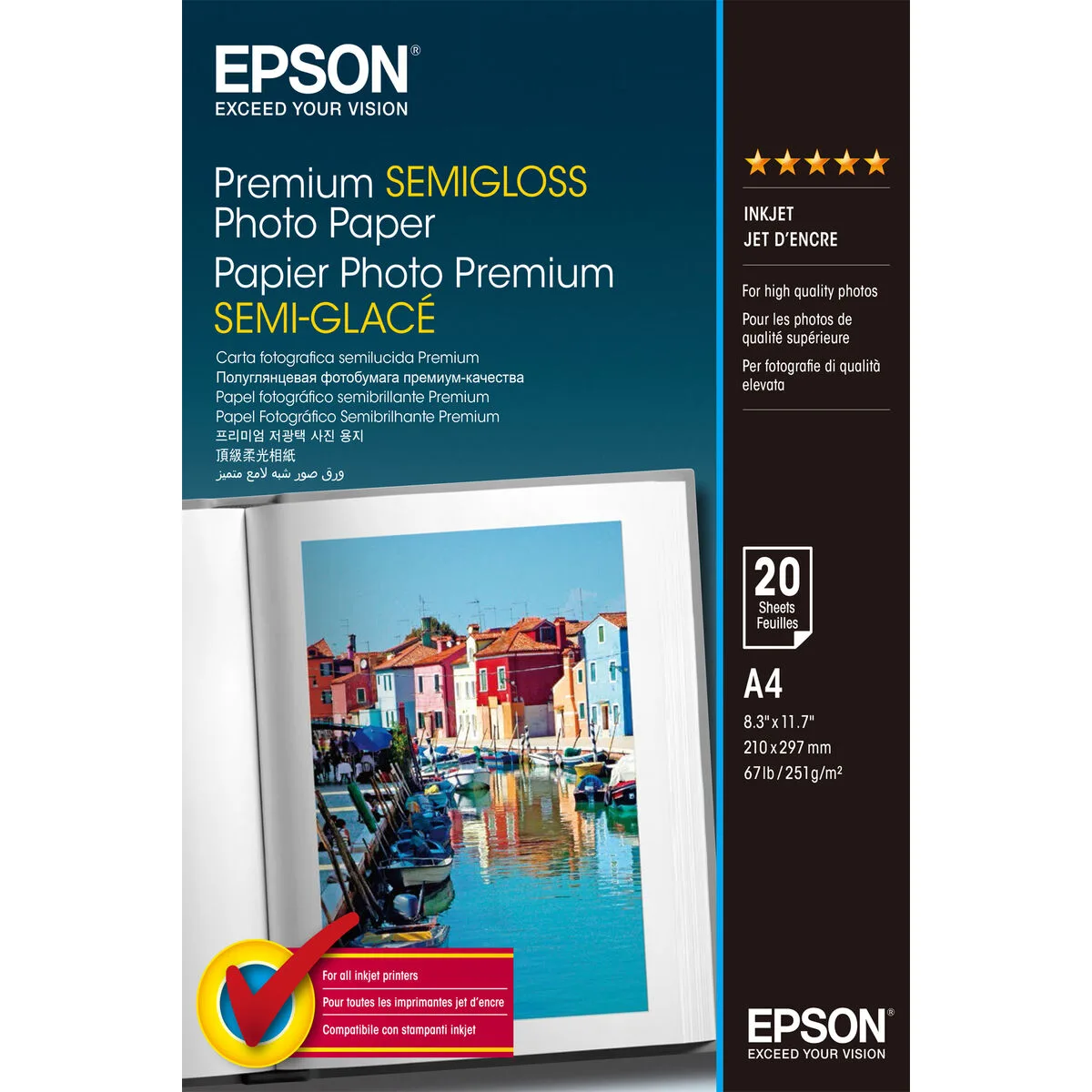 Papier photo glace epson c13s041332 a4 20 volets 251 g m2 1 unite m050765673. Diaytar, c'est la boîte à outils de votre vie idéale. Des produits pour construire, embellir et optimiser votre quotidien.