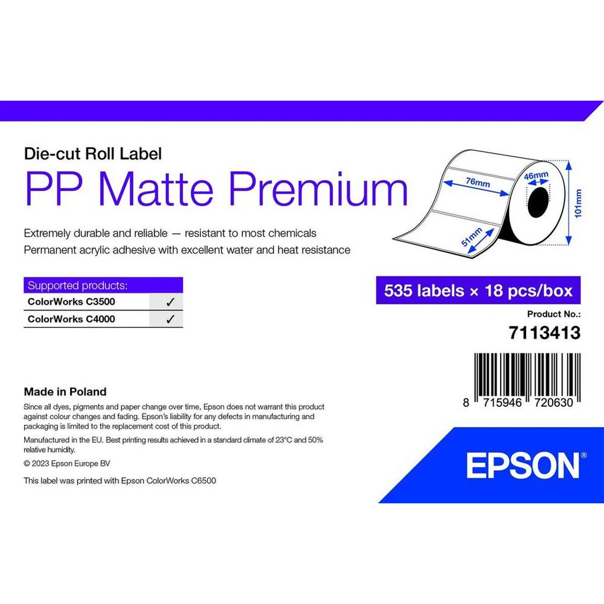 Papier pour imprimante epson 7113413 blanc 18 unites s5518045814. Diaytar vous invite à un voyage shopping au cœur des produits qui définissent le mode de vie contemporain