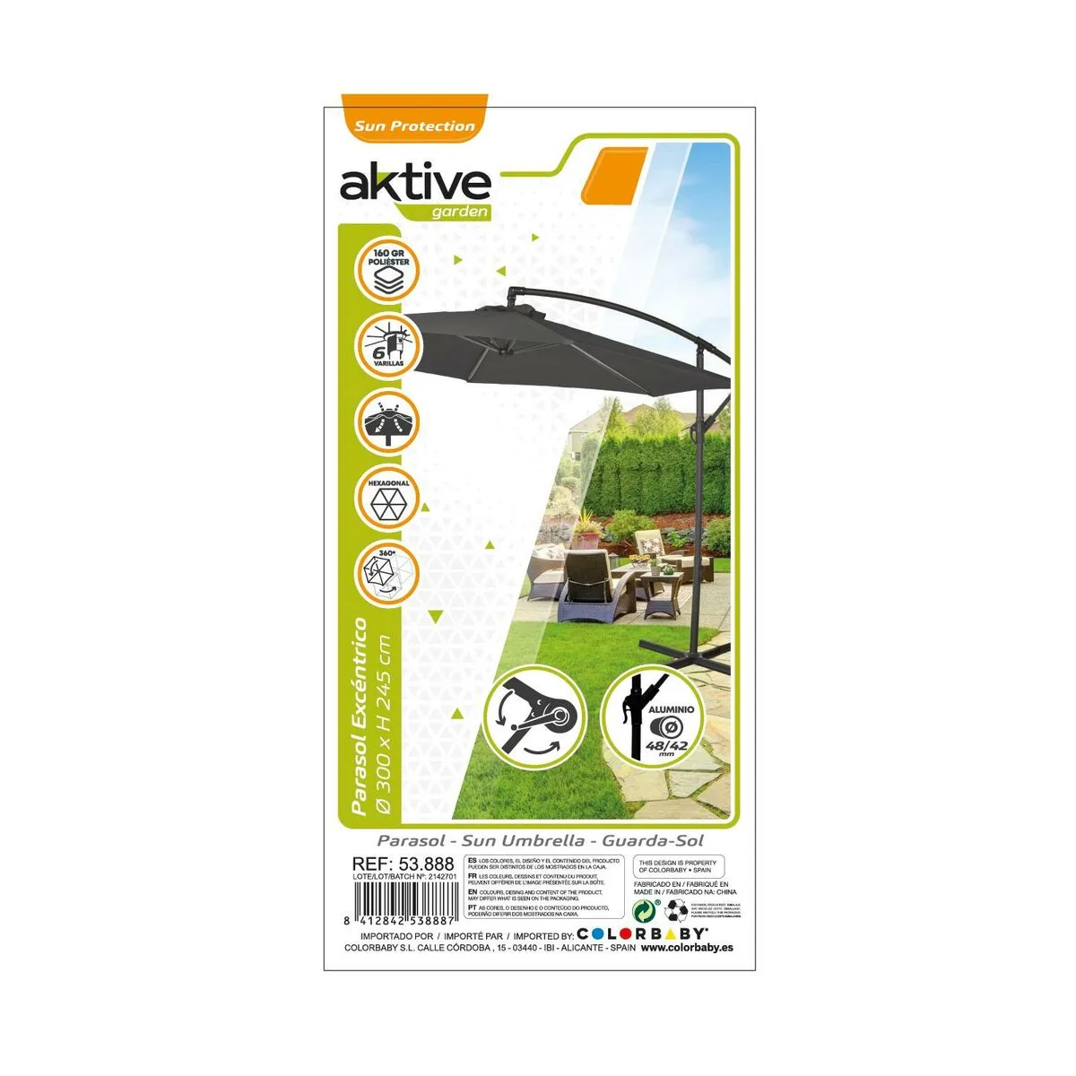 Parapluie aktive gris o 300 cm 300 x 247 x 300 cm s890118158 Parapluie aktive gris o 300 cm 300 x 247 x 300 cm s890118158. Chez Diaytar, la tendance n'est pas qu'une question d'apparence, c'est une question de fonctionnalité et d'innovation