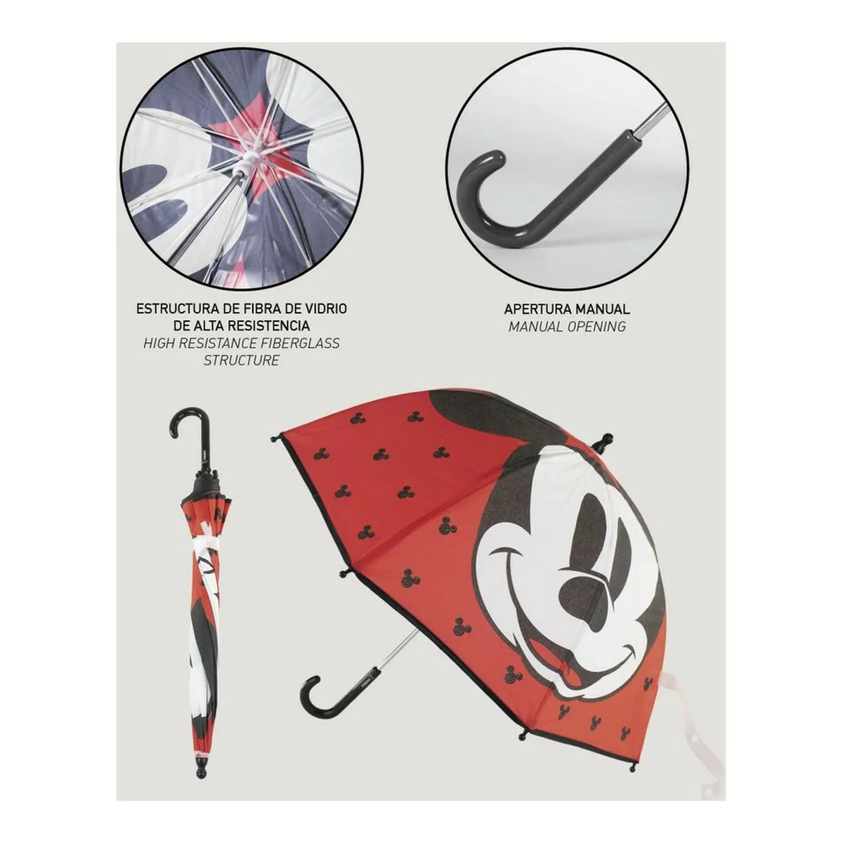 Parapluie mickey mouse rouge o 71 cm s244290529 Parapluie mickey mouse rouge o 71 cm s244290529. L'ADN de Diaytar : un mélange éclectique et raffiné de produits qui parle aussi bien aux geeks qu'aux esthètes