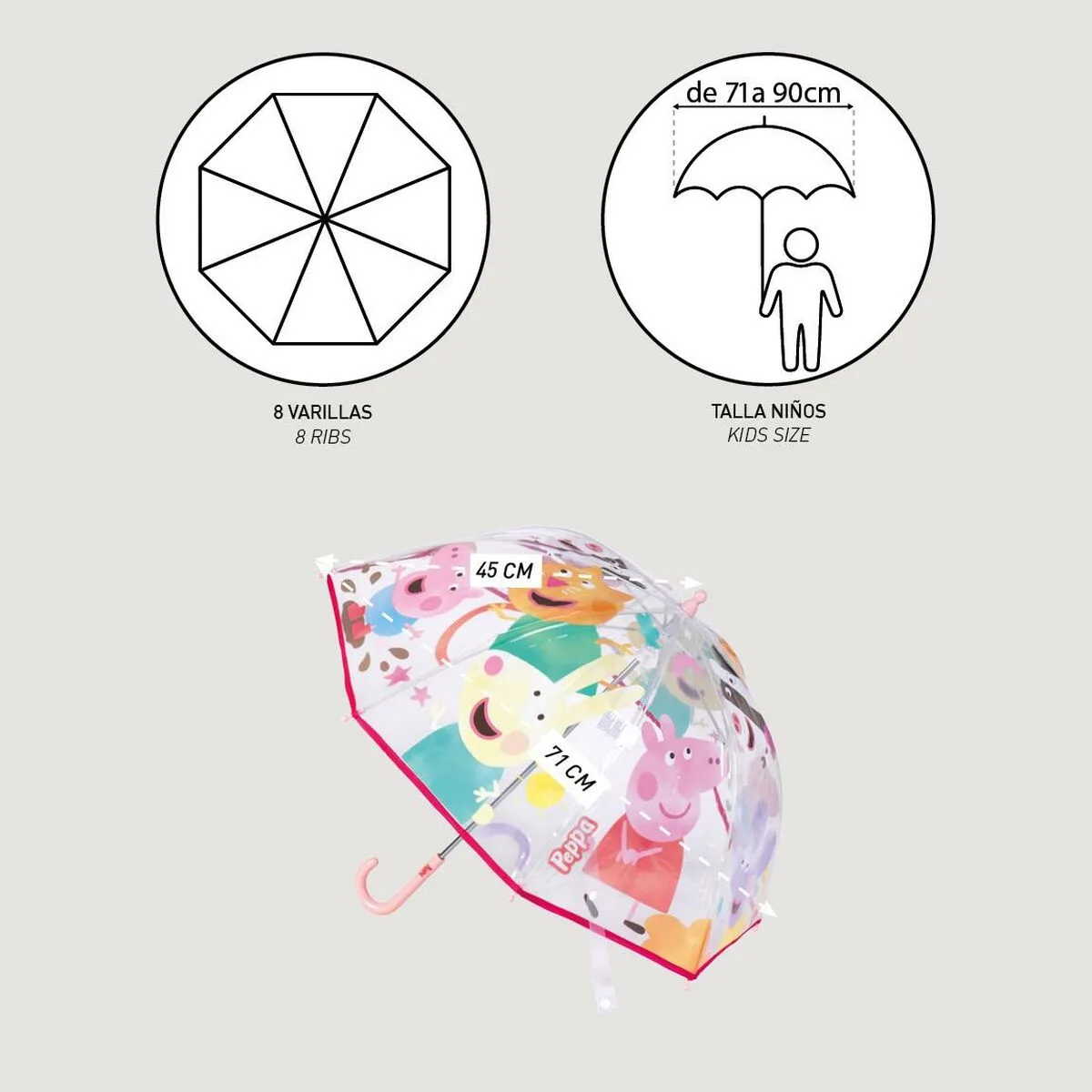 Parapluie peppa pig o 71 cm multicouleur s073680713 Parapluie peppa pig o 71 cm multicouleur s073680713. Rejoignez la communauté Diaytar et vivez une expérience shopping unique.