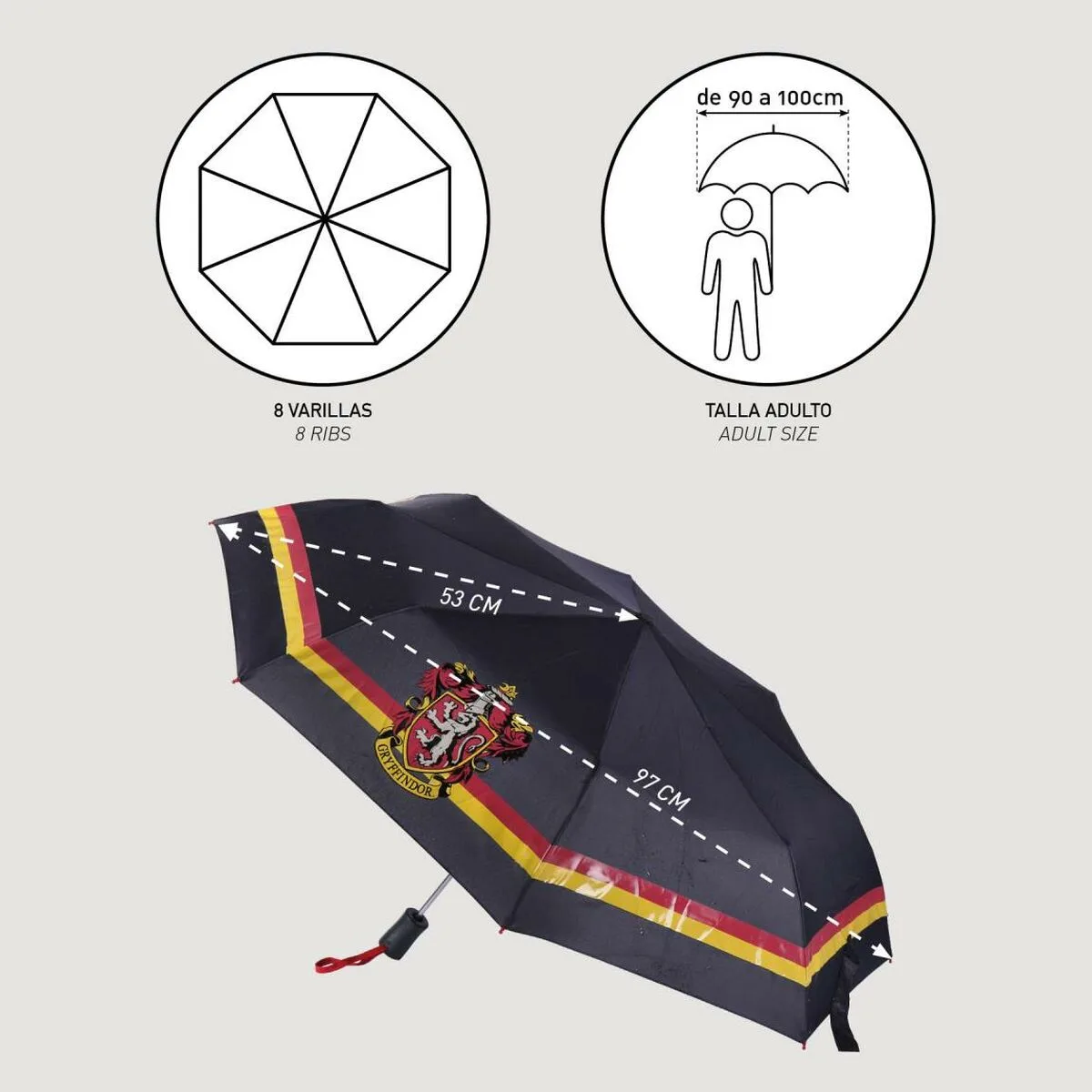 Parapluie pliable harry potter 97 cm s244292443. Style et élégance se conjuguent parfaitement dans notre rayon mode Diaytar.