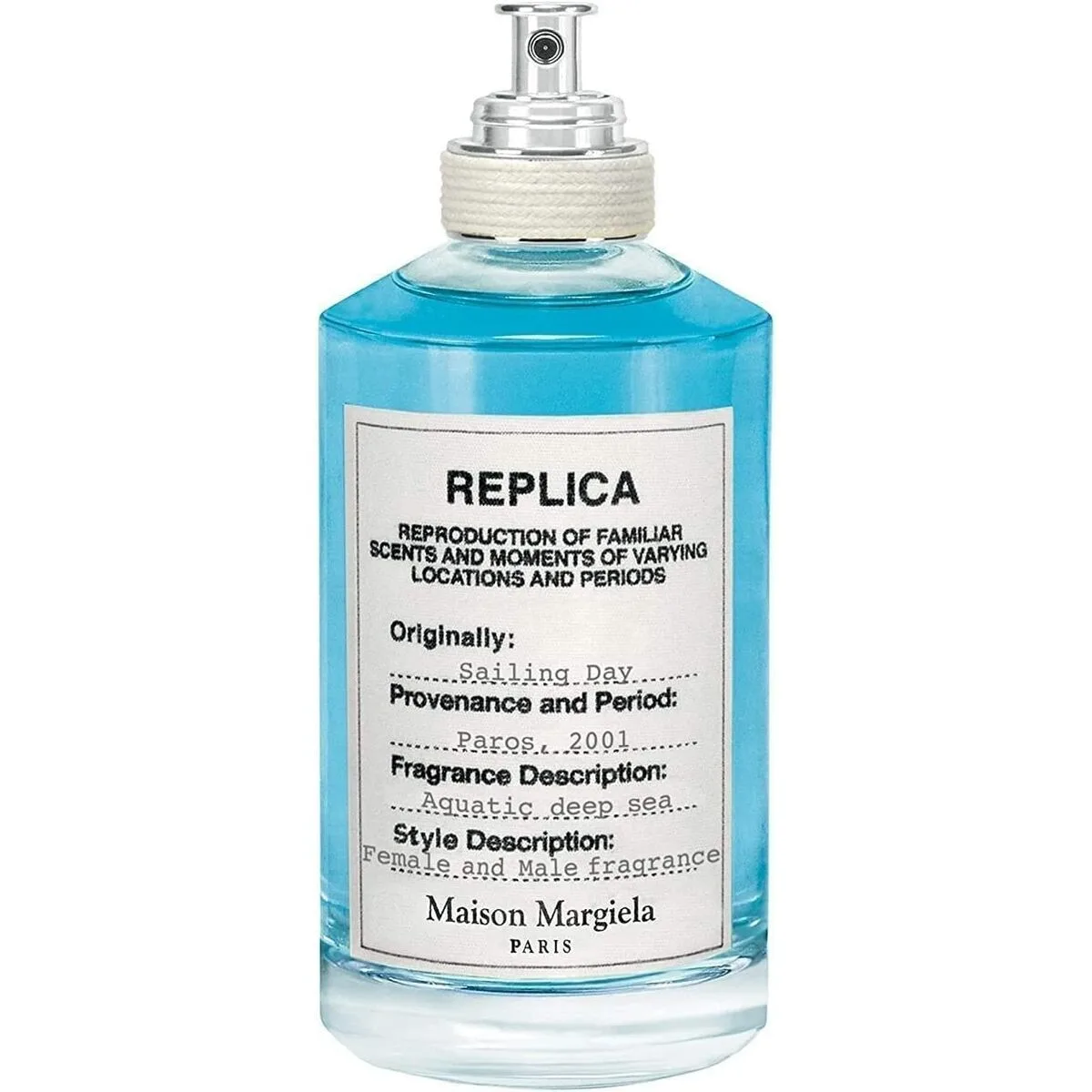 Parfum unisexe maison margiela replica sailing day edt 100 ml m010737588. Diaytar : Votre portail vers un monde de produits où la frontière entre l'essentiel et le superflu devient délicieusement floue