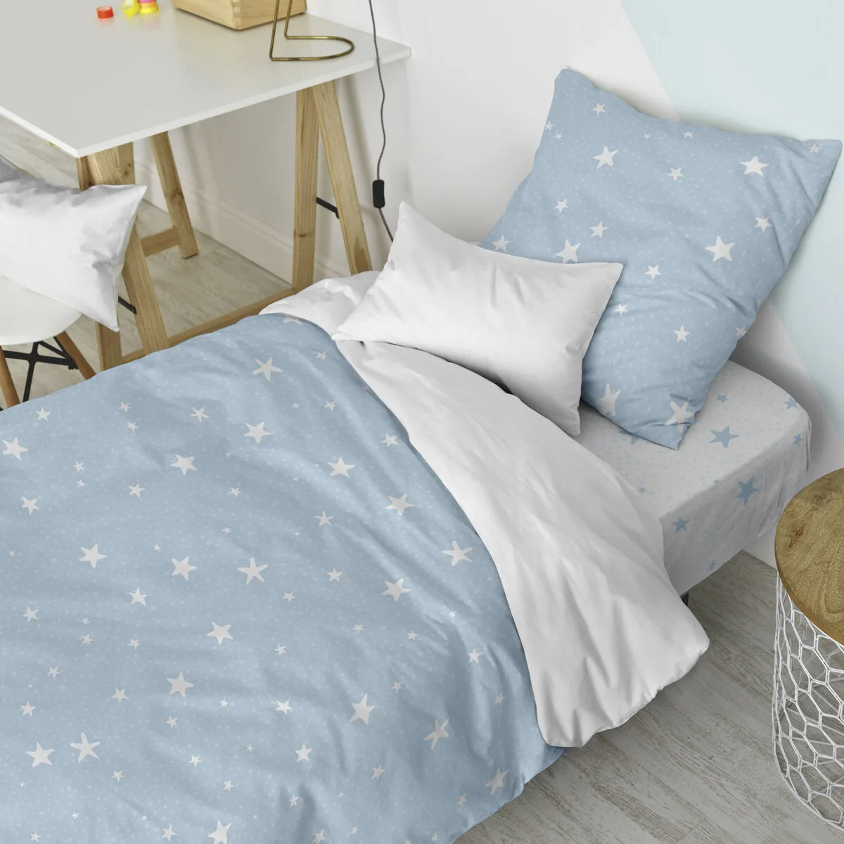 Parure de couette happyfriday basic kids bleu lit 1 persone 2 pieces d161121835. Style et élégance se conjuguent parfaitement dans notre rayon mode Diaytar.