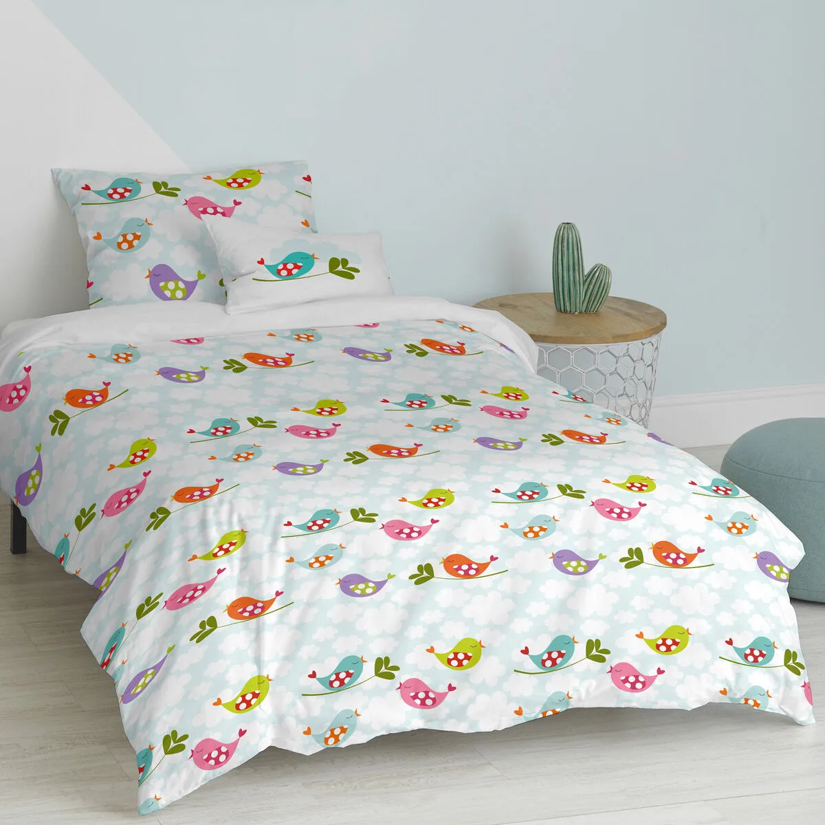 Parure de couette happyfriday mr fox little birds multicouleur lit 1 persone 2 pieces d161031815. Diaytar a fait le pari de la transparence : nous vous disons tout sur l'origine et la conception de nos produits.