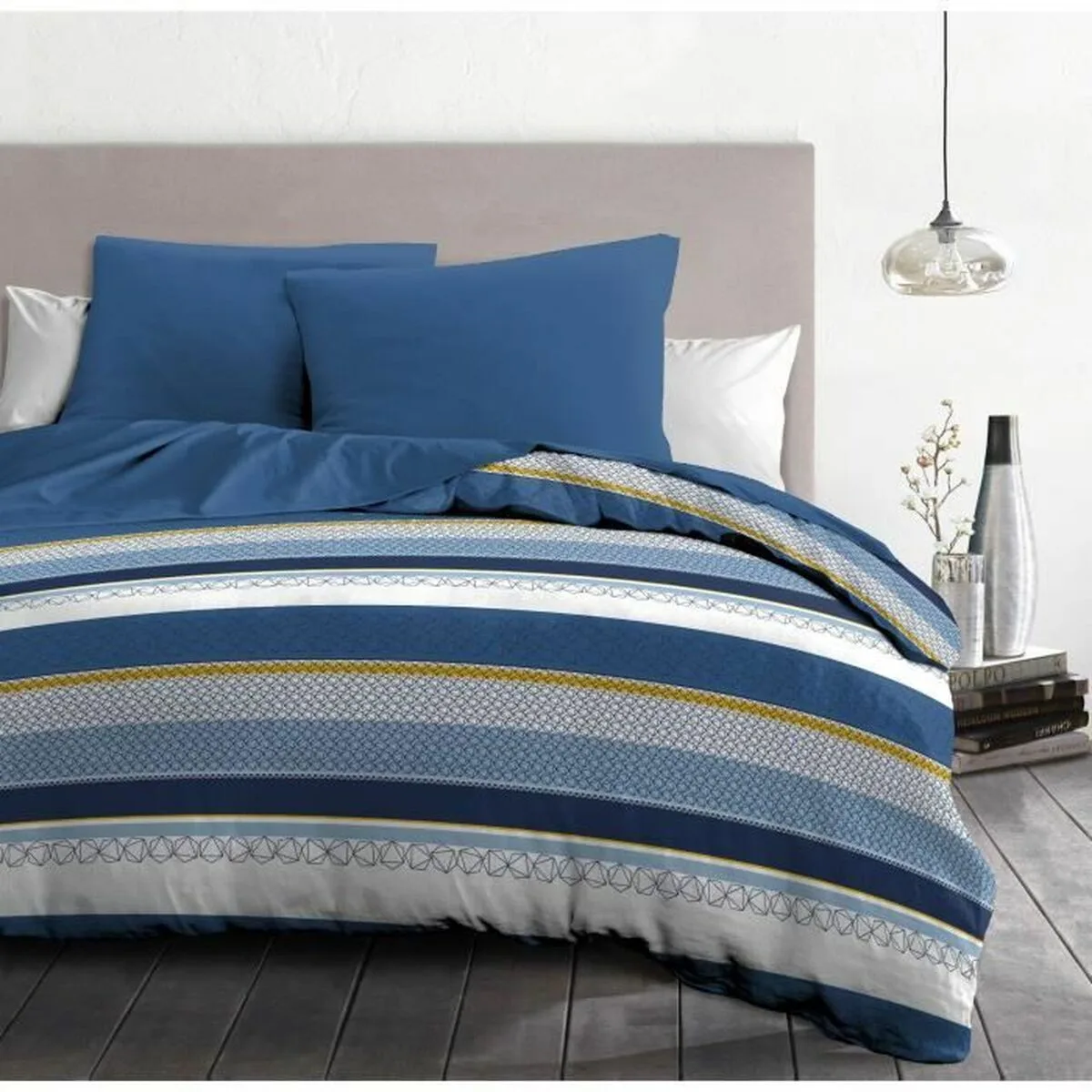 Parure de couette home linge passion bleu 240 x 260 cm s719420885. Votre style, votre personnalité, nos produits : bienvenue chez Diaytar !