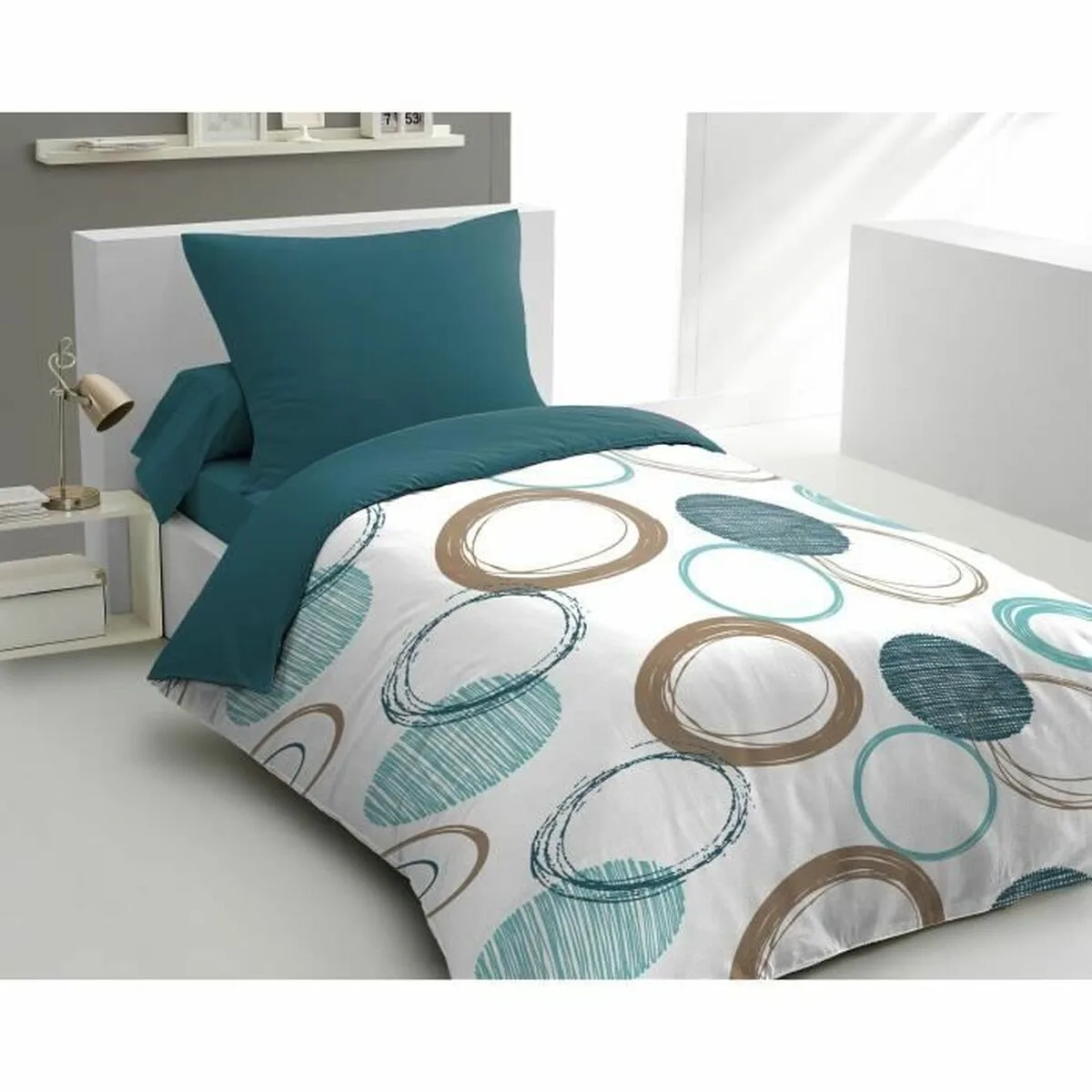 Parure de couette home linge passion vert 140 x 200 cm cercles s719651855. Diaytar, c'est la vitrine ultime des produits qui comptent vraiment, ceux qui simplifient et embellissent existant.