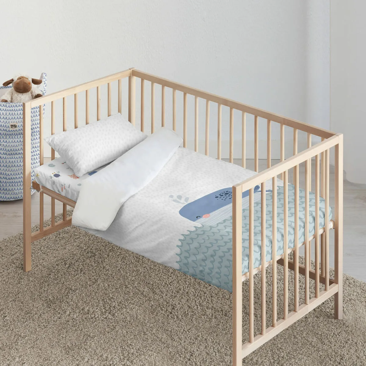 Parure de couette kids cotton malu big bleu 100 x 120 cm s980415058. Créez votre look signature avec les pièces mode sélectionnées par Diaytar.