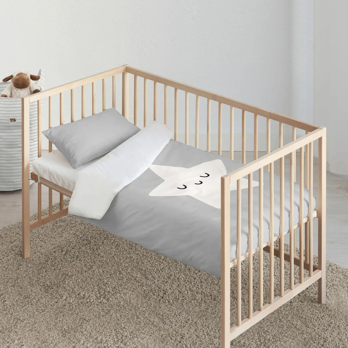 Parure de couette kids cotton nadir gris 100 x 120 cm s980417174. Bienvenue dans l'écosystème Diaytar, où chaque produit a été pensé pour s'intégrer parfaitement dans votre vie moderne
