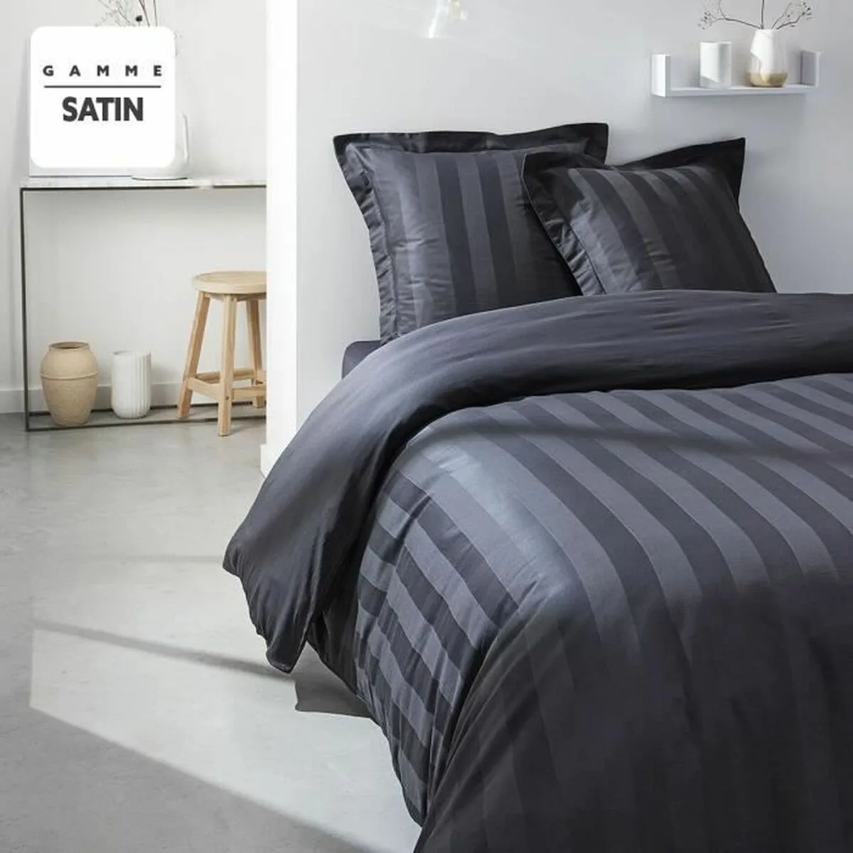 Parure de couette today satin noir 220 x 240 cm s080008411. Diaytar, c'est le point de départ de toutes vos histoires. Quel produit allez-vous choisir pour écrire la suite ?