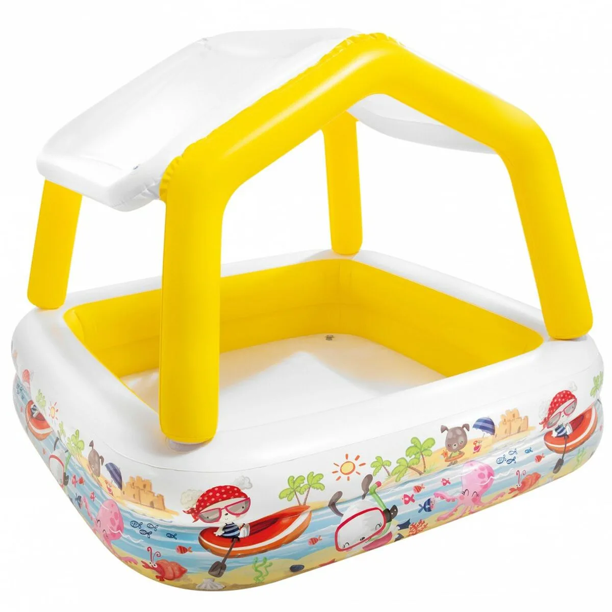 Pataugeoire gonflable pour enfants intex auvent 295 l 157 x 122 x 157 cm 3 unites s890151960. Notre mantra chez Diaytar : un produit, un sourire. Nous mesurons notre succès à votre satisfaction instantanée.