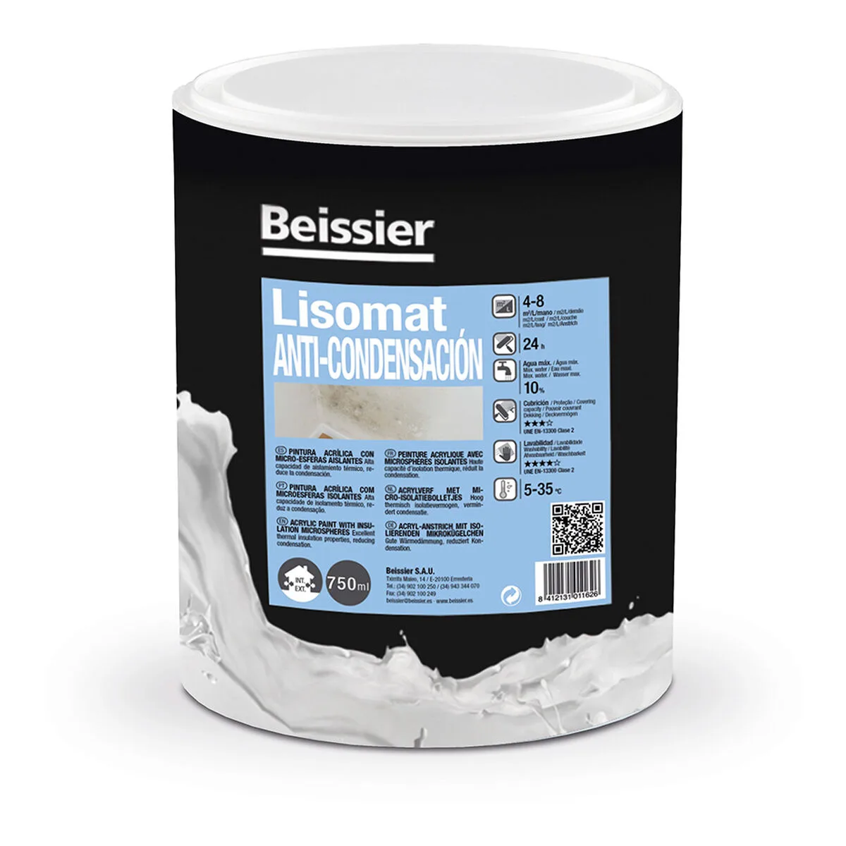 Peinture acrylique beissier 70281 008 lisomat anti humidite blanc 750 ml s790470712. Diaytar, c'est la promesse de découvrir au moins un produit qui vous fera dire 'Mais où était-il donc tout ce temps ?'.