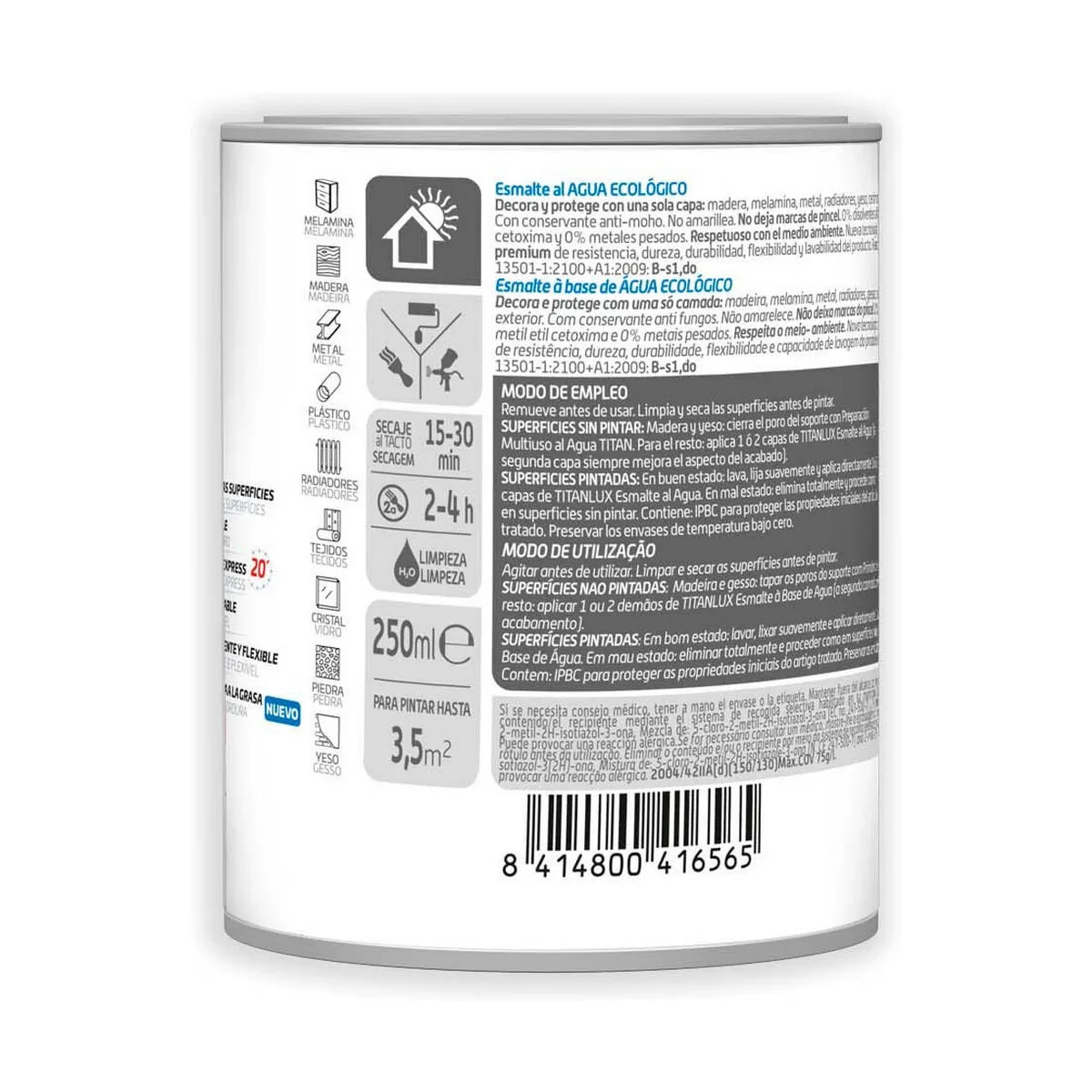 Peinture acrylique titanlux 00t056614 ecologique 250 ml blanc brillant s791322548. Nous sommes les storytellers du produit ordinaire devenu extraordinaire. Bienvenue dans le récit Diaytar.