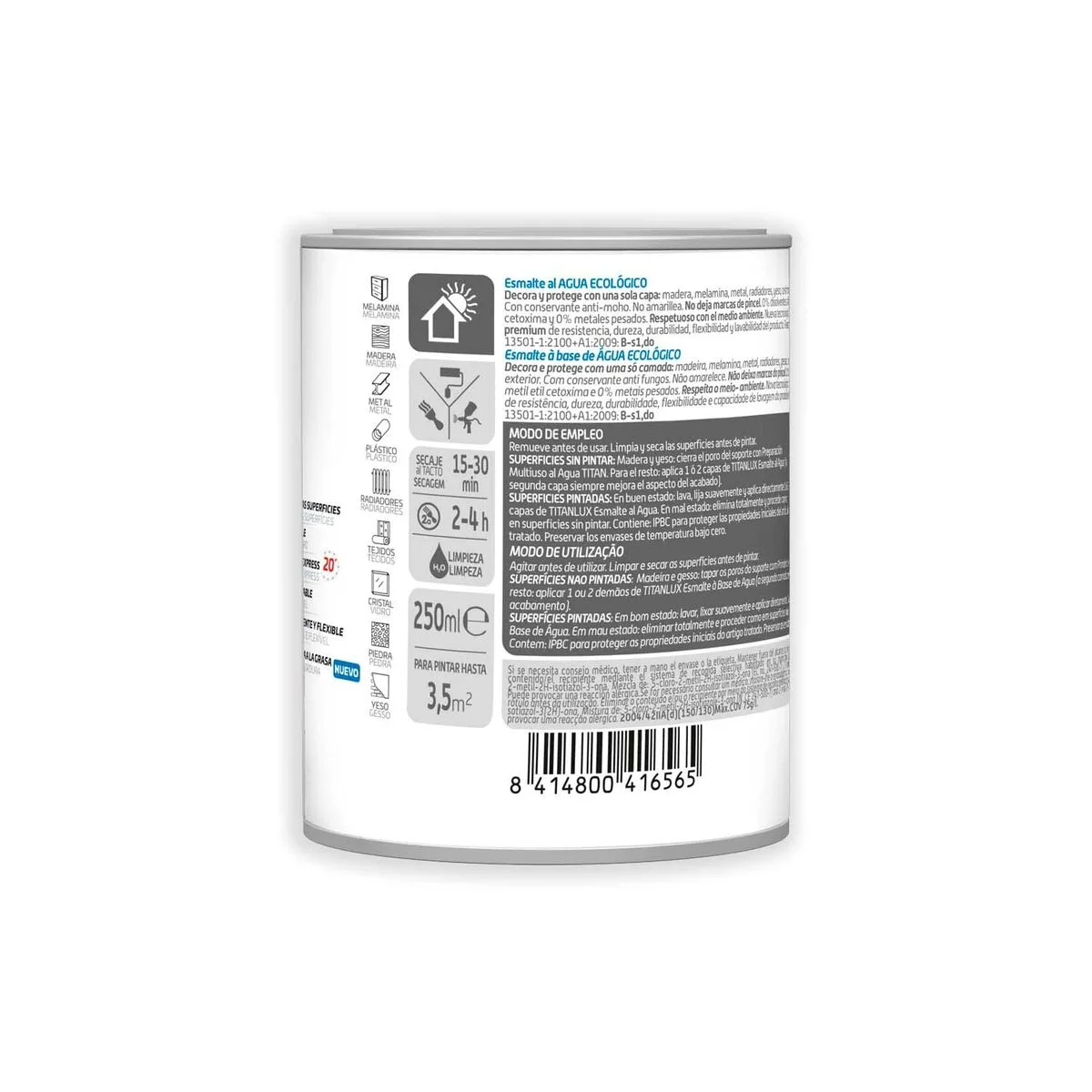 Peinture acrylique titanlux 01t056614 ecologique 250 ml blanc satine s791318941. Notre algorithme préféré chez Diaytar ? L'humain. Car rien ne remplace le coup de cœur pour un produit exceptionnel.