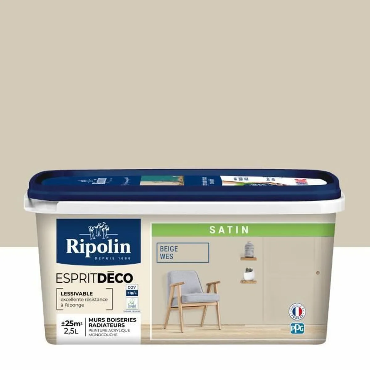 Peinture d appret ripolin beige satine 2 5 l s7101415486. Tendance, confort et qualité : la trilogie gagnante de Diaytar Mode.