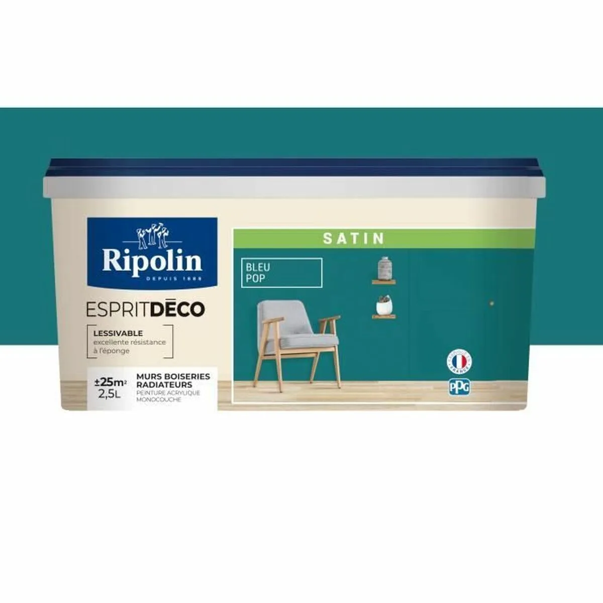 Peinture d appret ripolin bleu satine 2 5 l s7101432421. Nous croyons en la magie des objets. Chez Diaytar, chaque produit a le pouvoir de transformer une routine en moment précieux.