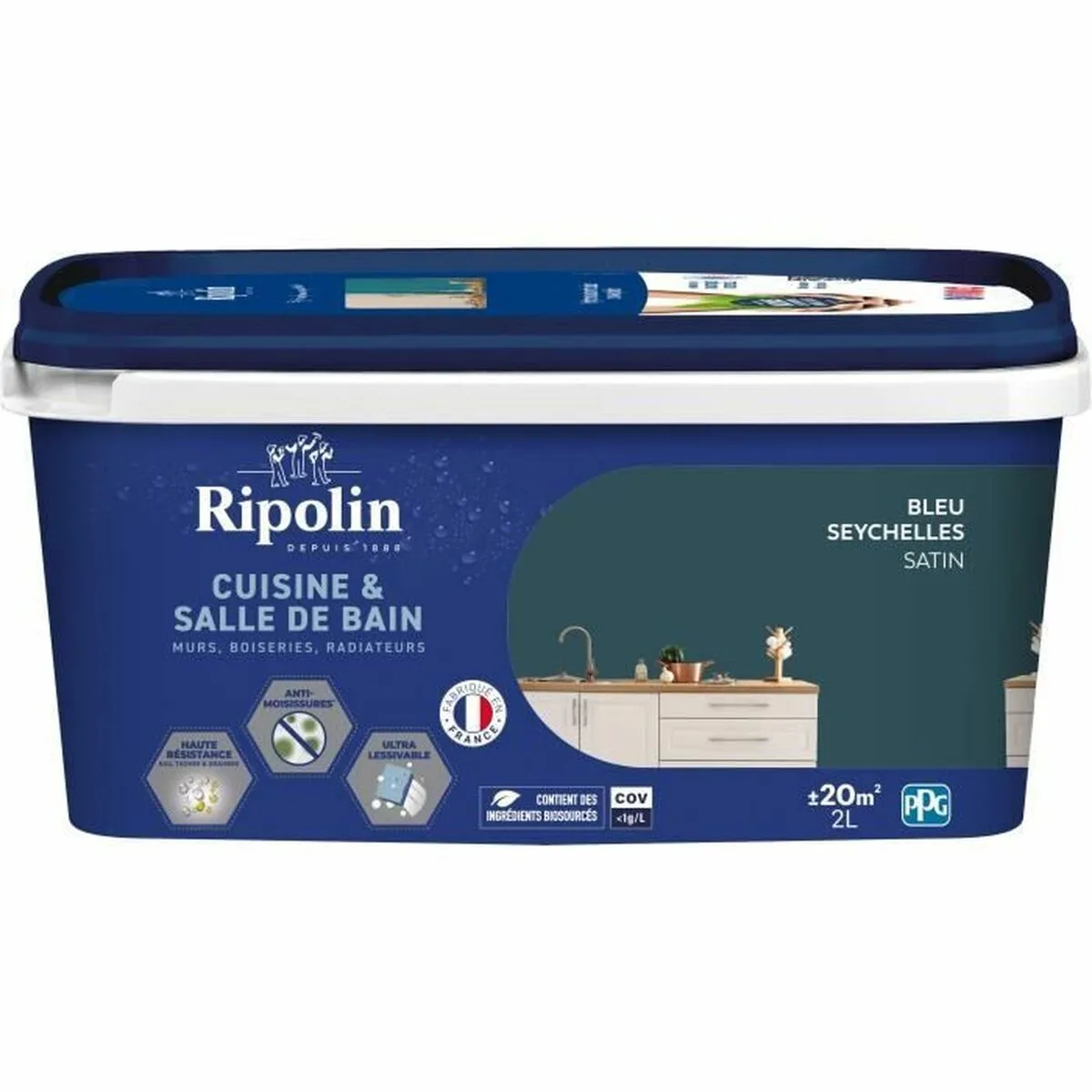 Peinture d appret ripolin bleu satine 2 l s7101429589. Diaytar ne stocke pas des produits, il collectionne des pièces uniques pour enrichir votre quotidien.