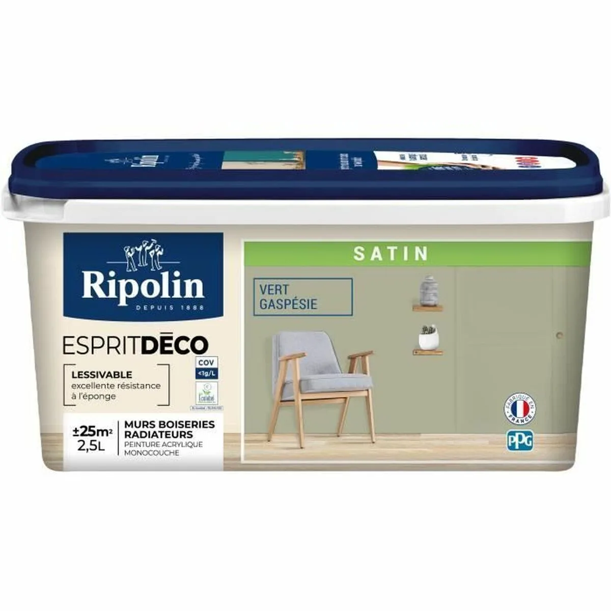 Peinture d appret ripolin vert satine 2 5 l s7101416061. Diaytar : Votre destination shopping en ligne pour découvrir les dernières tendances et produits généraux soigneusement sélectionnés